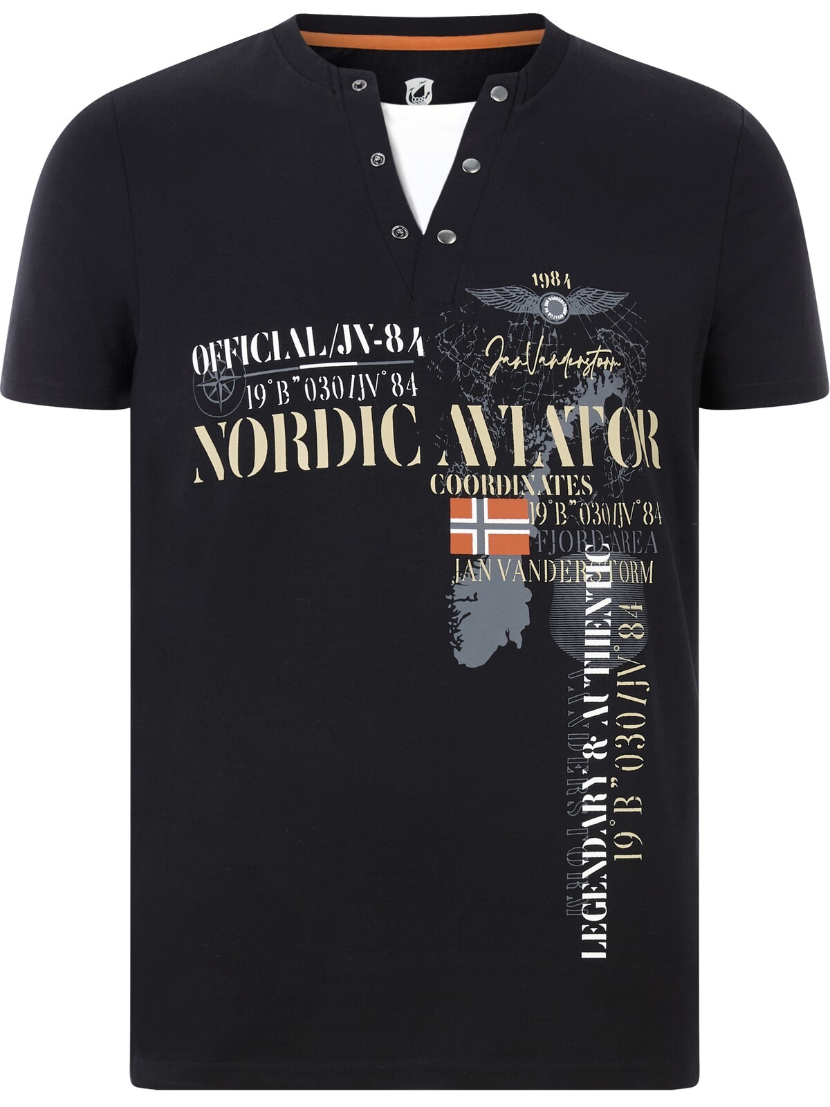 Jan Vanderstorm T-Shirt »T-Shirt ULJAS«