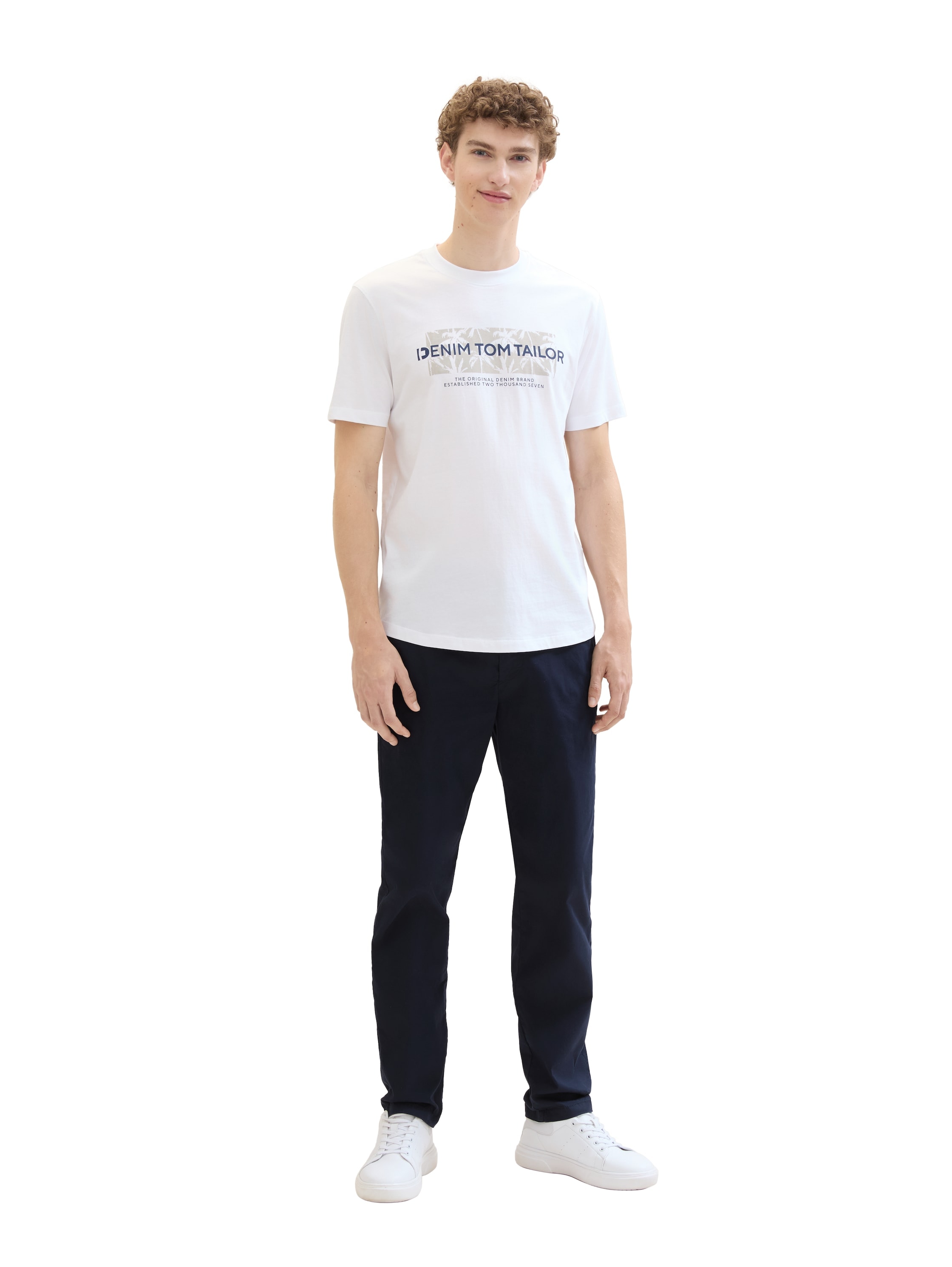 TOM TAILOR Denim Chinohose, mit seitlichen Eingrifftaschen