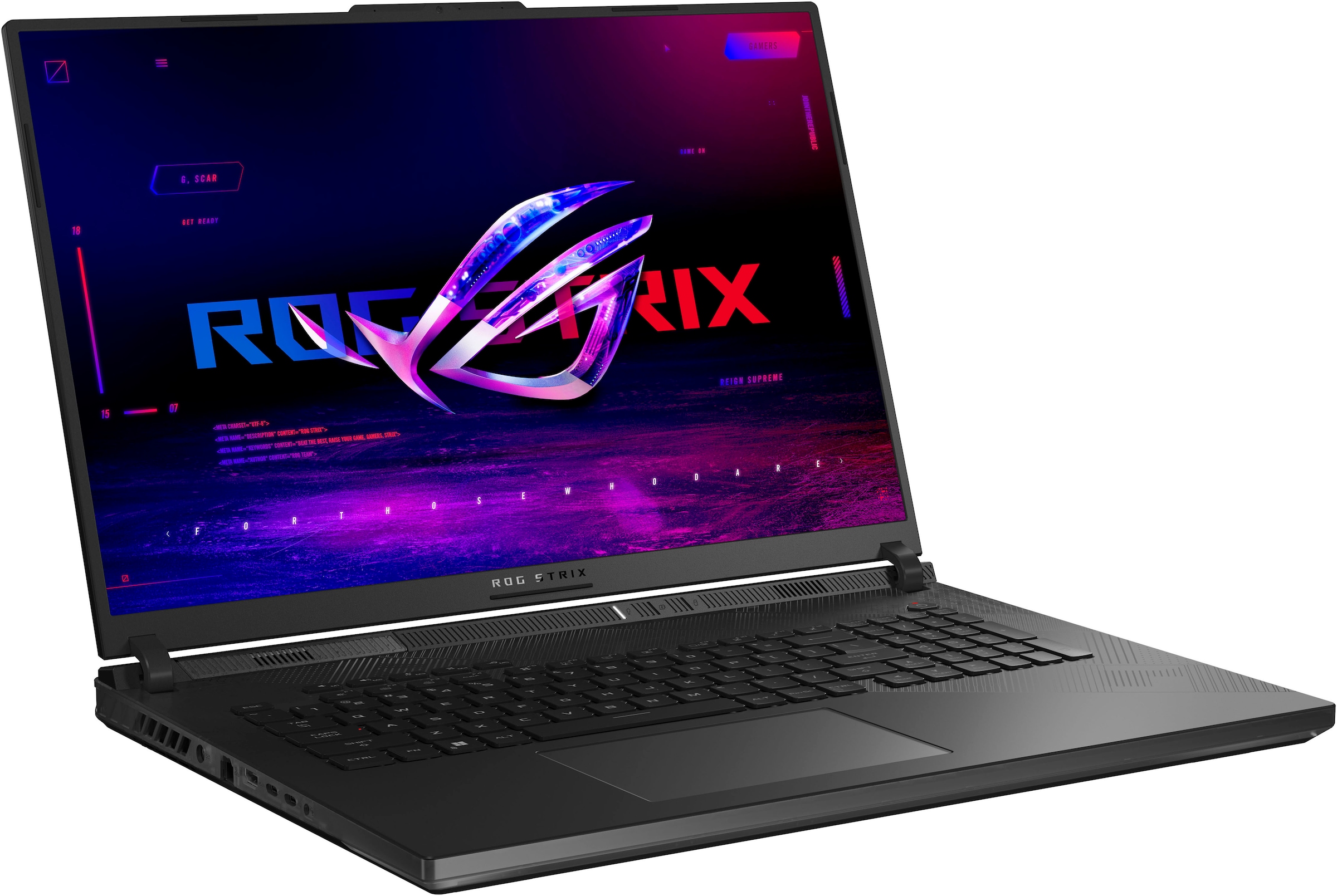 Asus Gaming-Notebook »ROG Strix Scar18 G834JYR-R6019W«, 45,7 cm, / 18 Zoll, Intel, Core i9, GeForce RTX 4090, 1000 GB SSD