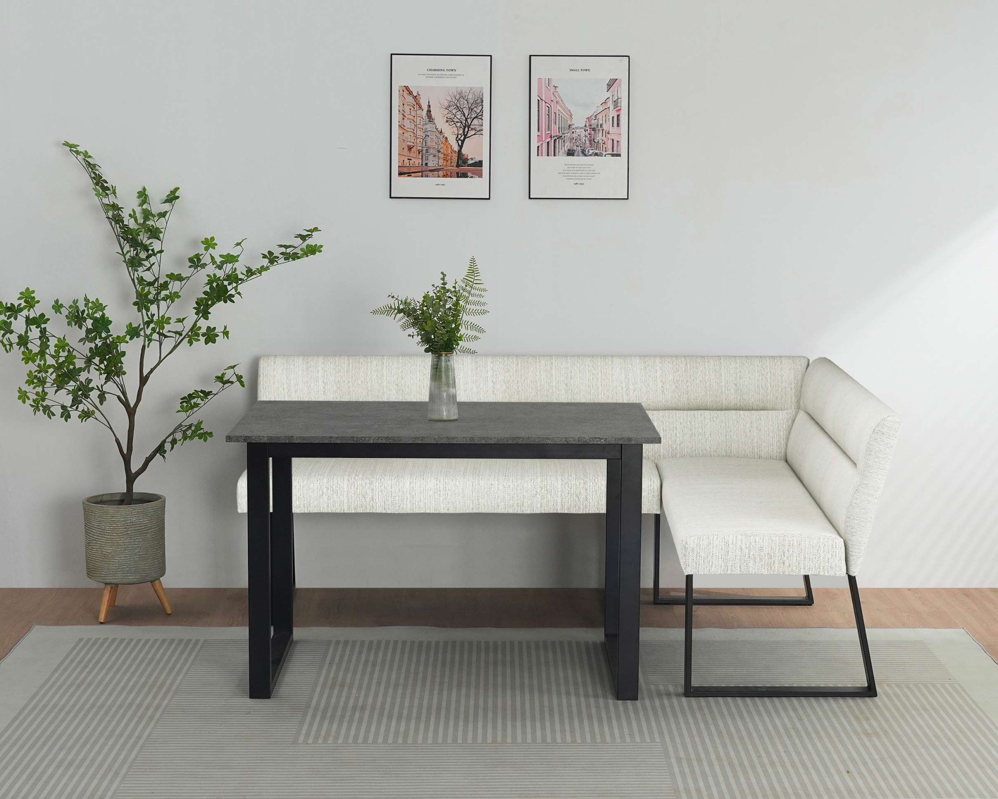 OTTO home Essbank »Ivanna« gepolsterte Rückenlehne und Sitzfläche