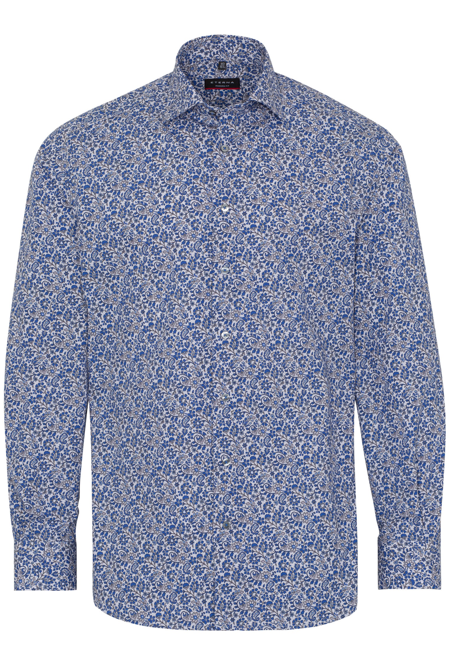 Eterna Langarmhemd »MODERN FIT« EASY IRON (bügelleicht)