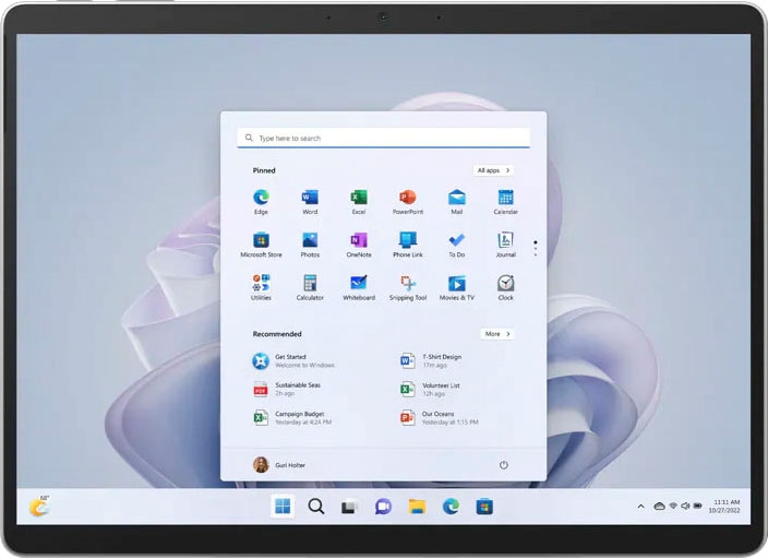 Microsoft Convertible Notebook »Surface Pro 9«, 33,02 cm, / 13 Zoll, Microsoft, Adreno, 128 GB SSD