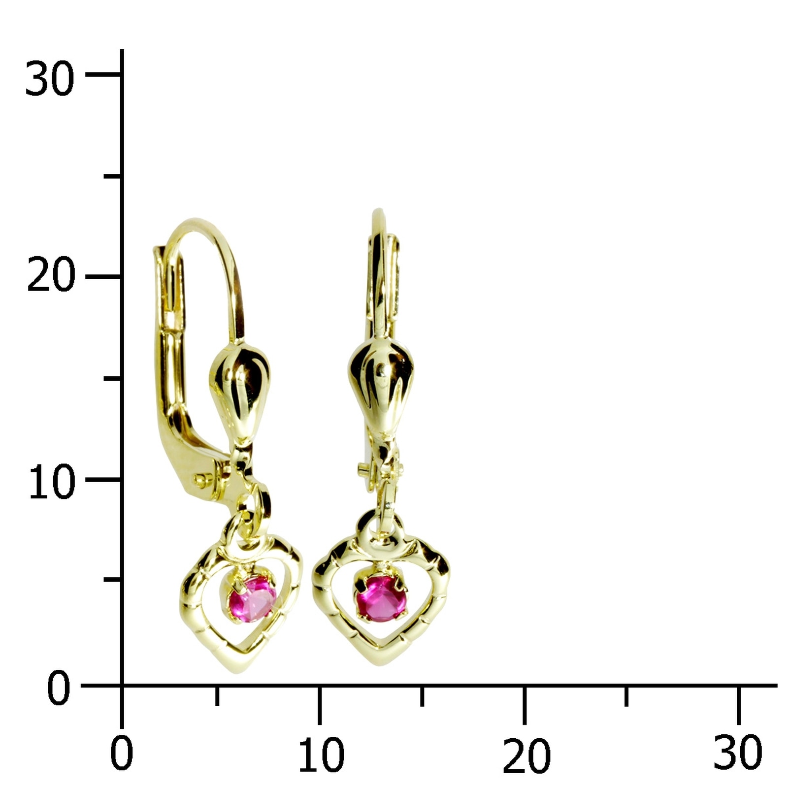 OSTSEE-SCHMUCK Paar Ohrhänger »Ostsee-Schmuck Ohrhänger Herz Ohrhänger Herz«