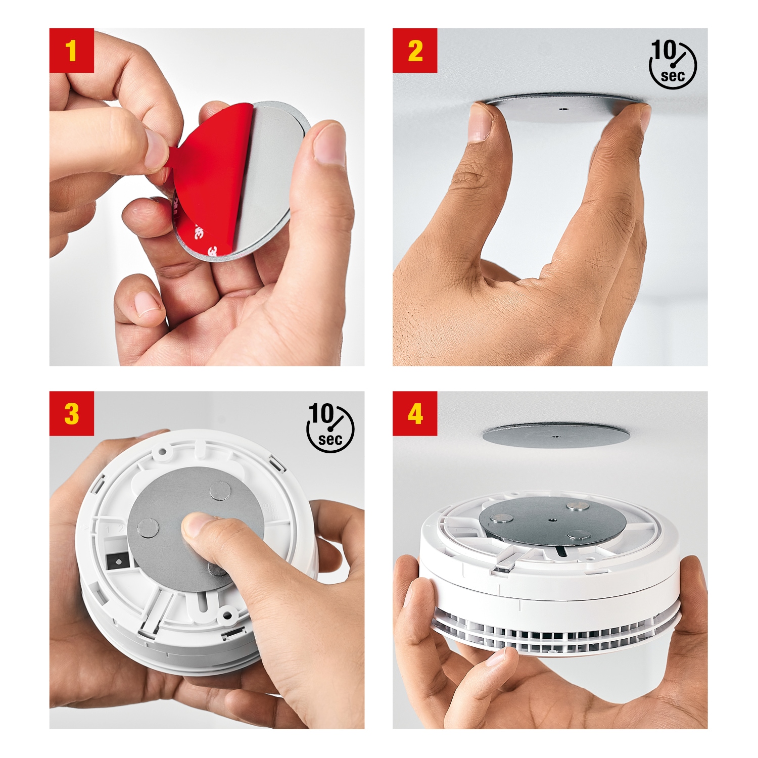 Ei Electronics Magnethalter »Magnetolink«, Magnetbefestigungsset für Rauchmelder
