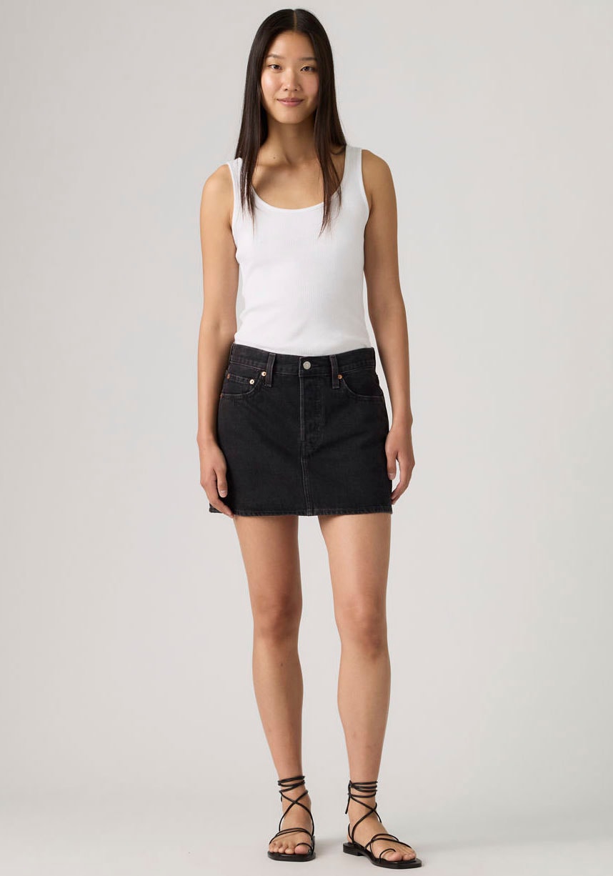 Levi's® Jeansrock »ICON SKIRT« mit Used-Effekten und ausgefransten Kanten