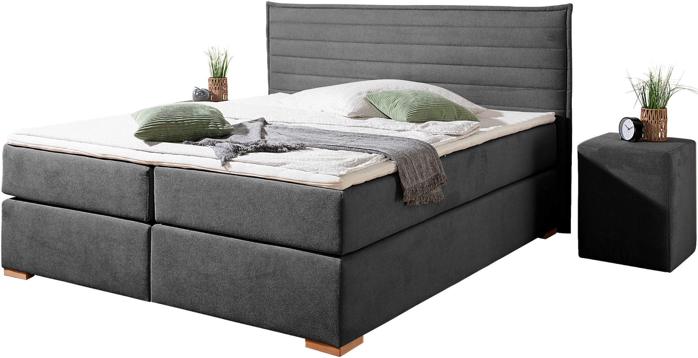 Home affaire Boxspringbett »"Östermoor"«, in H2, H3 oder H4 erhältlich