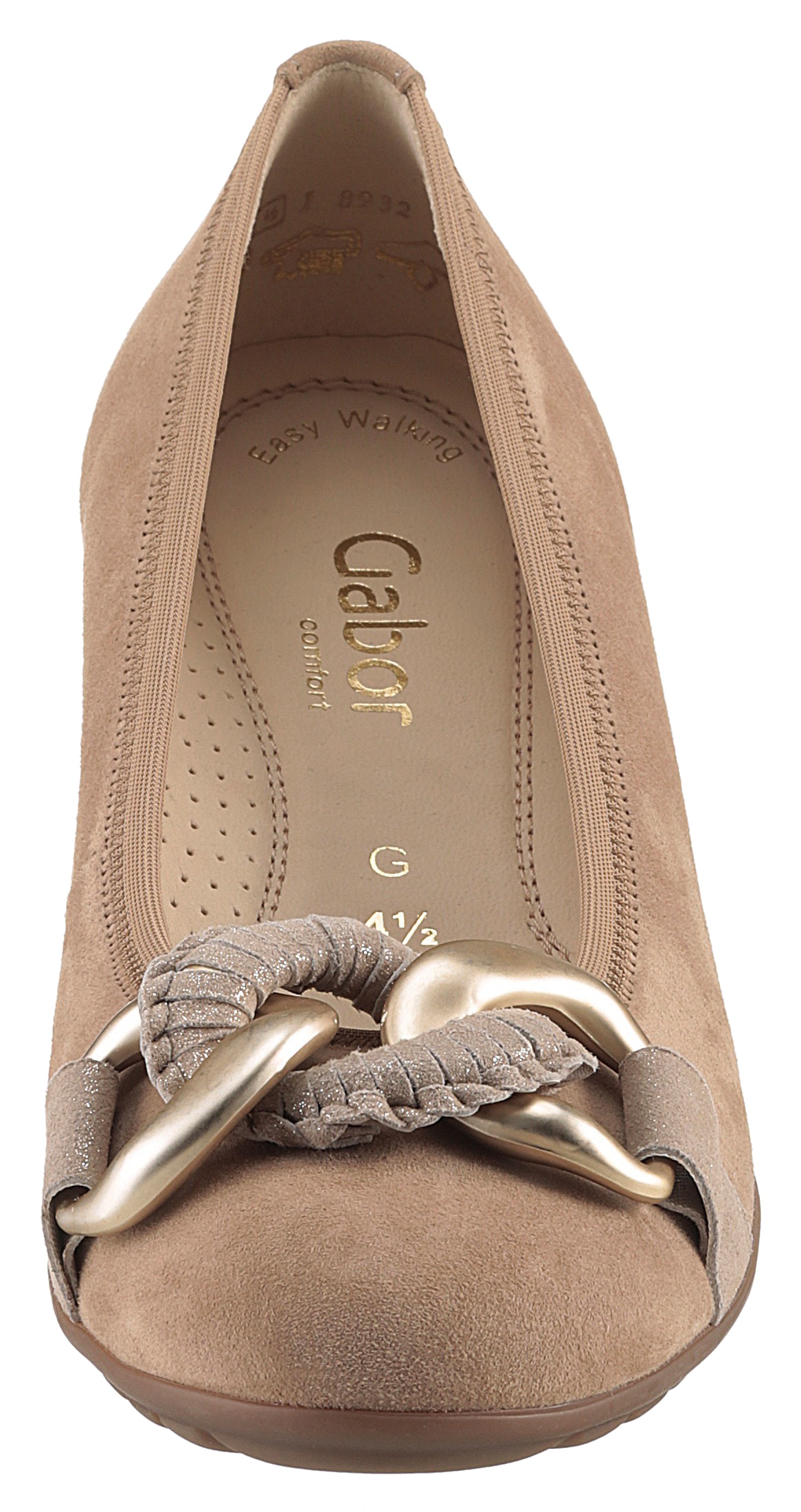 Gabor Ballerina »FLORENZ«, Keilabsatz, Bequemschuh, Slipper, Businessschuh in Weite G (=weit)