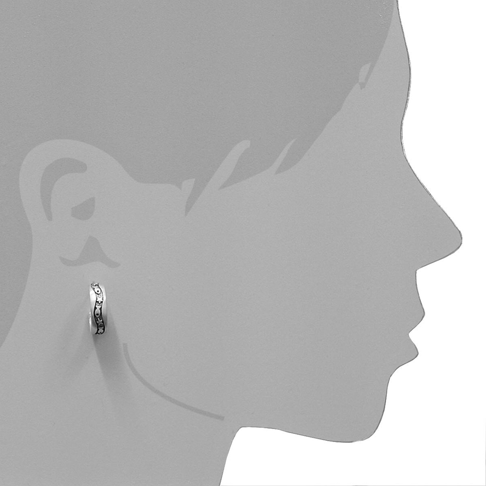 OSTSEE-SCHMUCK Paar Ohrstecker »- Fisch & Stern - Silber 925/000 -,«