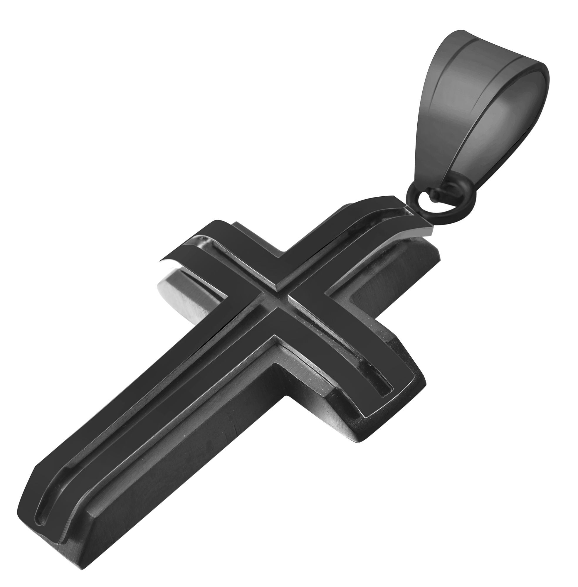 Adelia´s Kreuzanhänger »Unisex Anhänger ¿ Kreuz Kreuzanhänger aus Edelstahl«