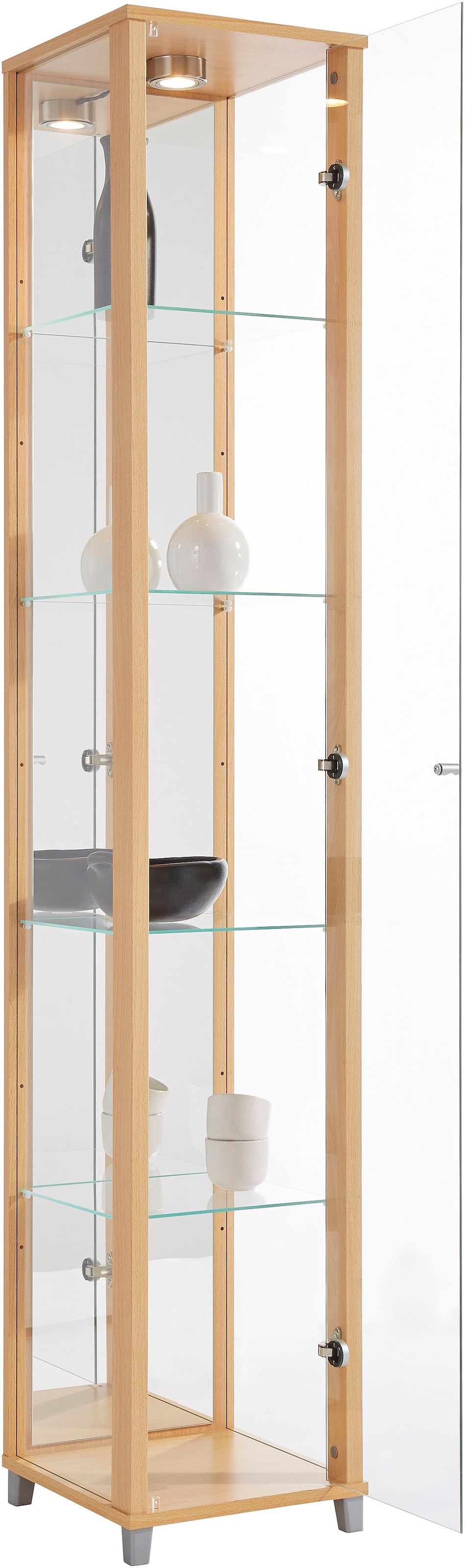 fif möbel Vitrine »OPTIMA« Standvitrine/Glasvitrine 1x Glastür,perfekt für Sammler,Sammlervitrine