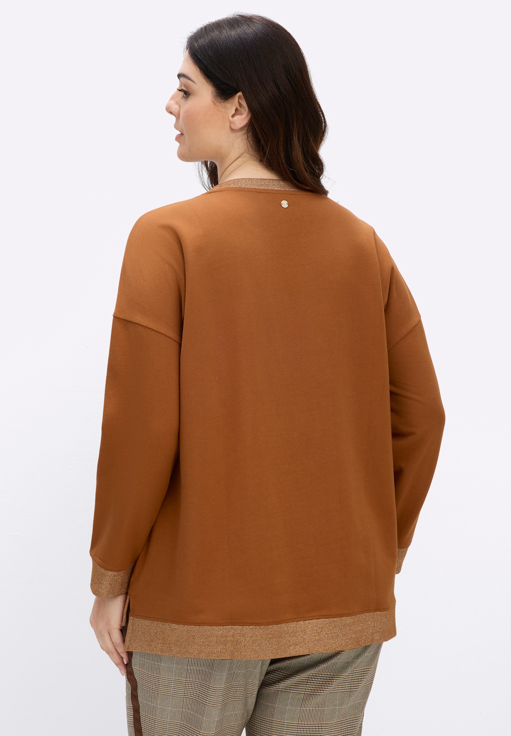 Sheego Sweatshirt »Sweatshirt Sweatshirt mit Glitzer-Details«
