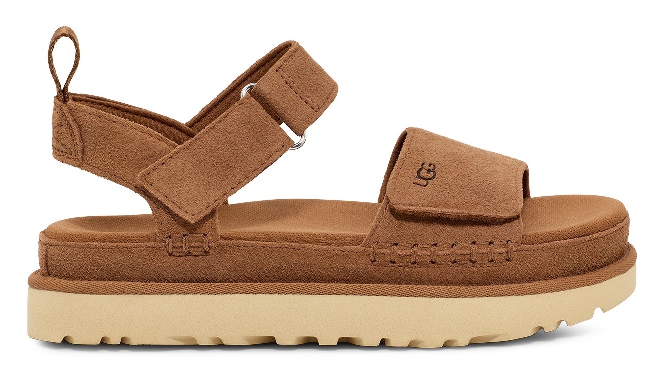 UGG Plateausandale »W GOLDENSTAR«, mit Klettverschluss