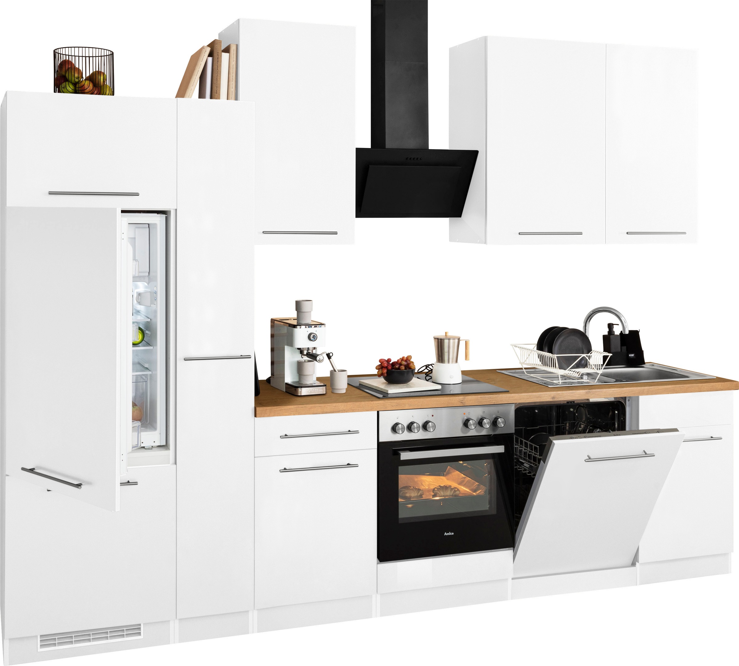 wiho Küchen Küchenzeile »Unna«, ohne kaufen 310 bei Breite cm OTTO E-Geräte