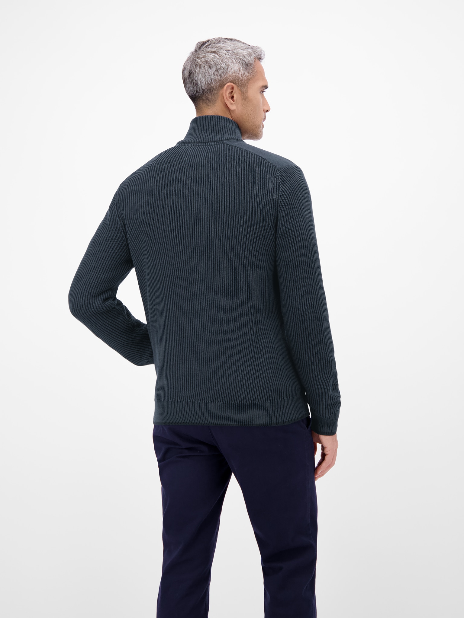 LERROS Strickjacke mit Stehkragen und sportiver Struktur