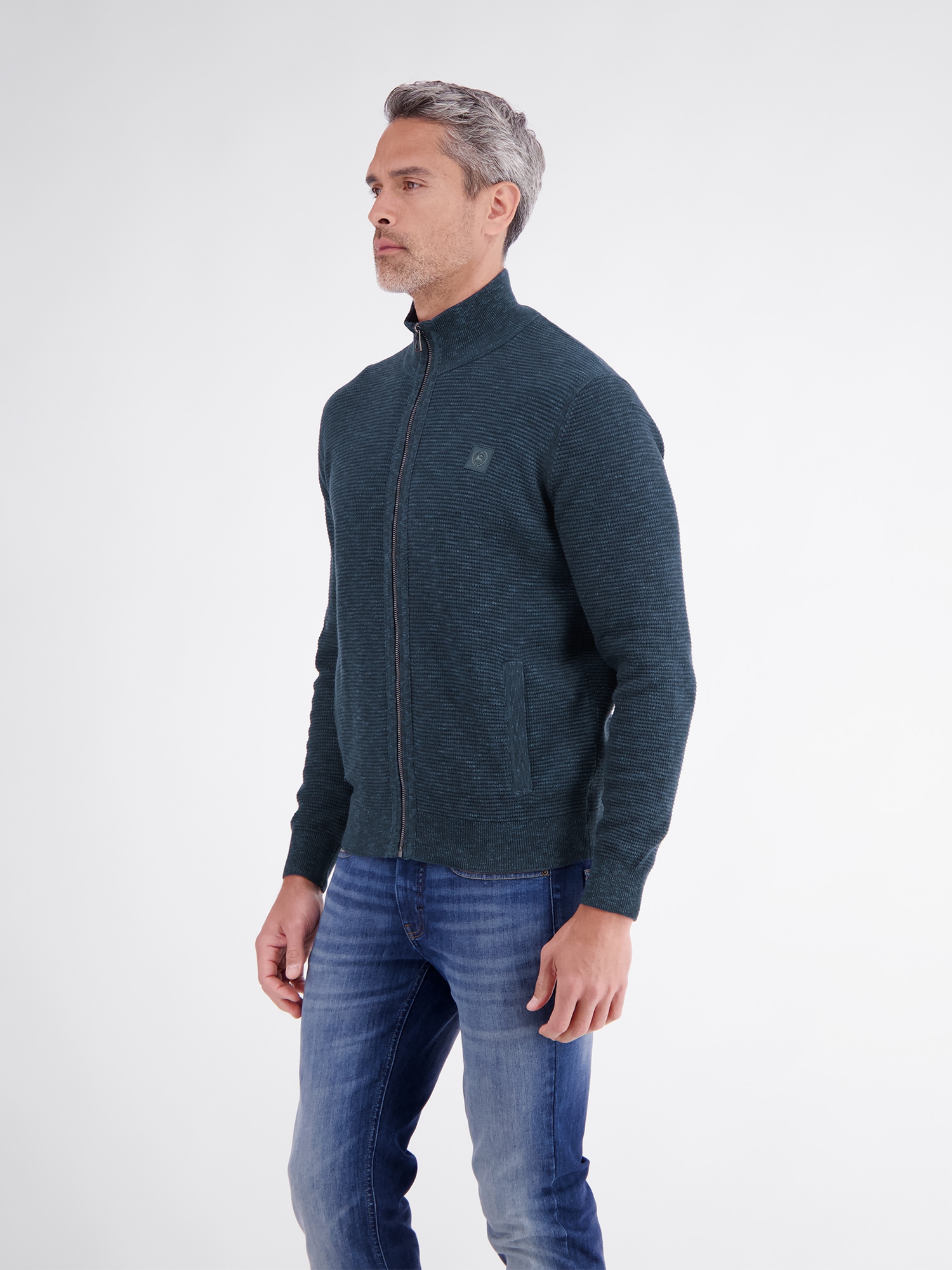 LERROS Strickjacke »Sportive Strickjacke aus hochwertiger Baumwolle«