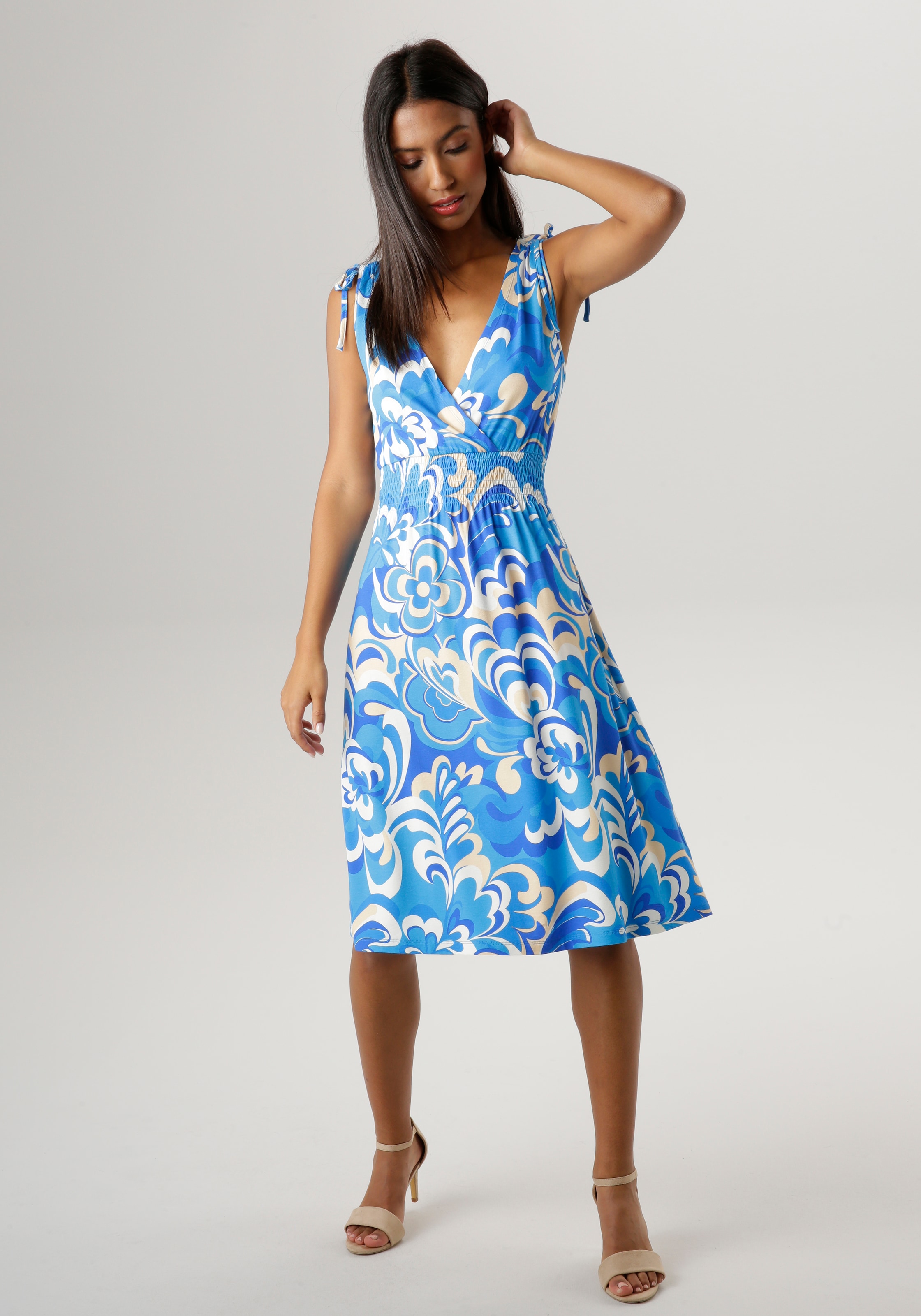 Aniston SELECTED Sommerkleid, mit variierbaren Trägern