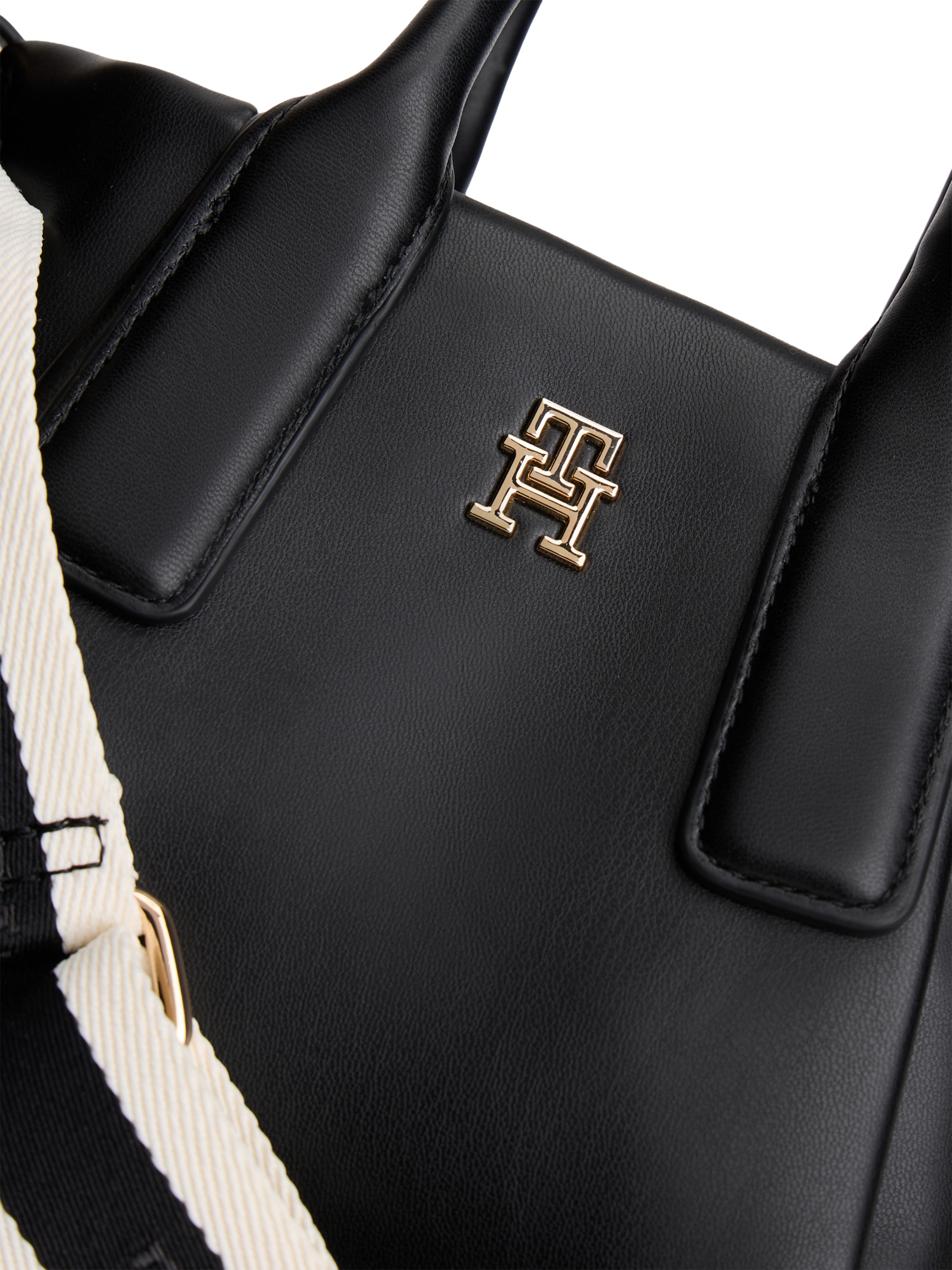 Tommy Hilfiger Tragetasche »TH ESSENTIAL MINI TOTE« Damen Handtasche, Umhängetasche, Schultertasche mit edlem TH-Logo