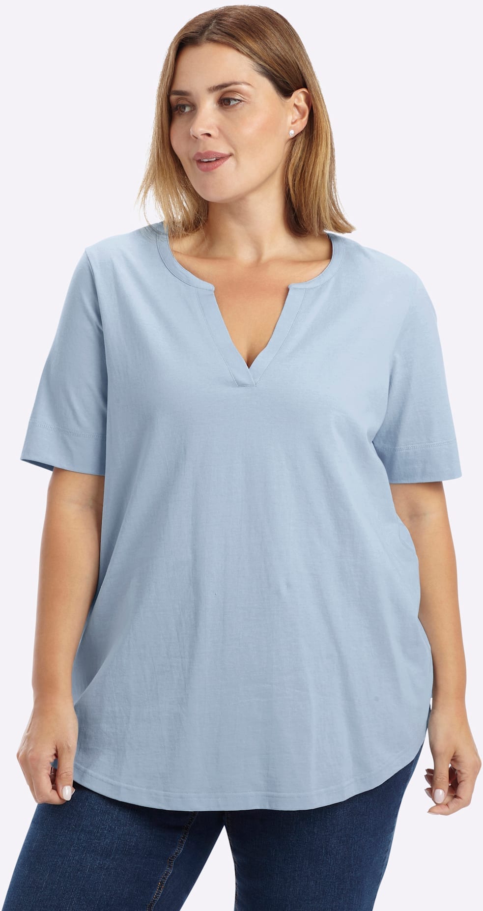 Sheego Longshirt »T-Shirt« 1