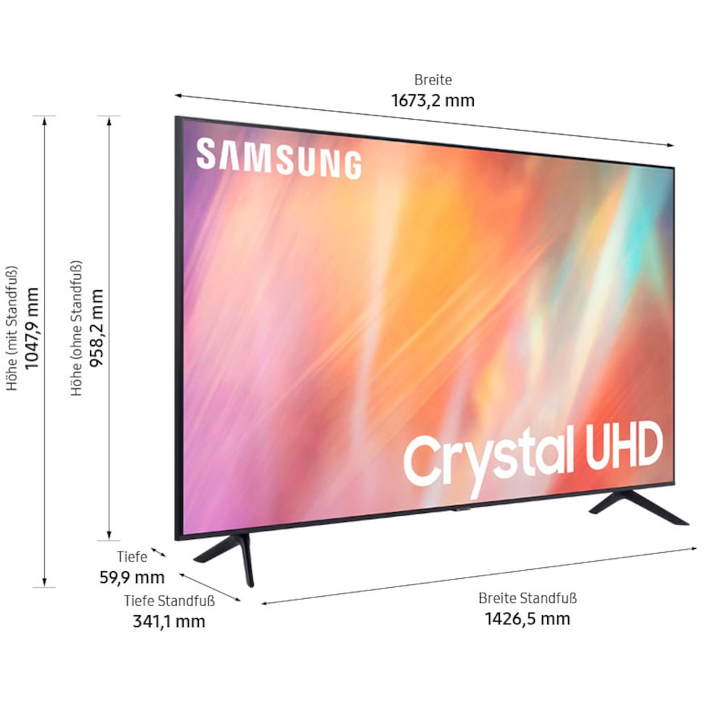 Samsung LED-Fernseher »GU75AU7179U«, 189 cm/75 Zoll, 4K Ultra HD, Smart-TV