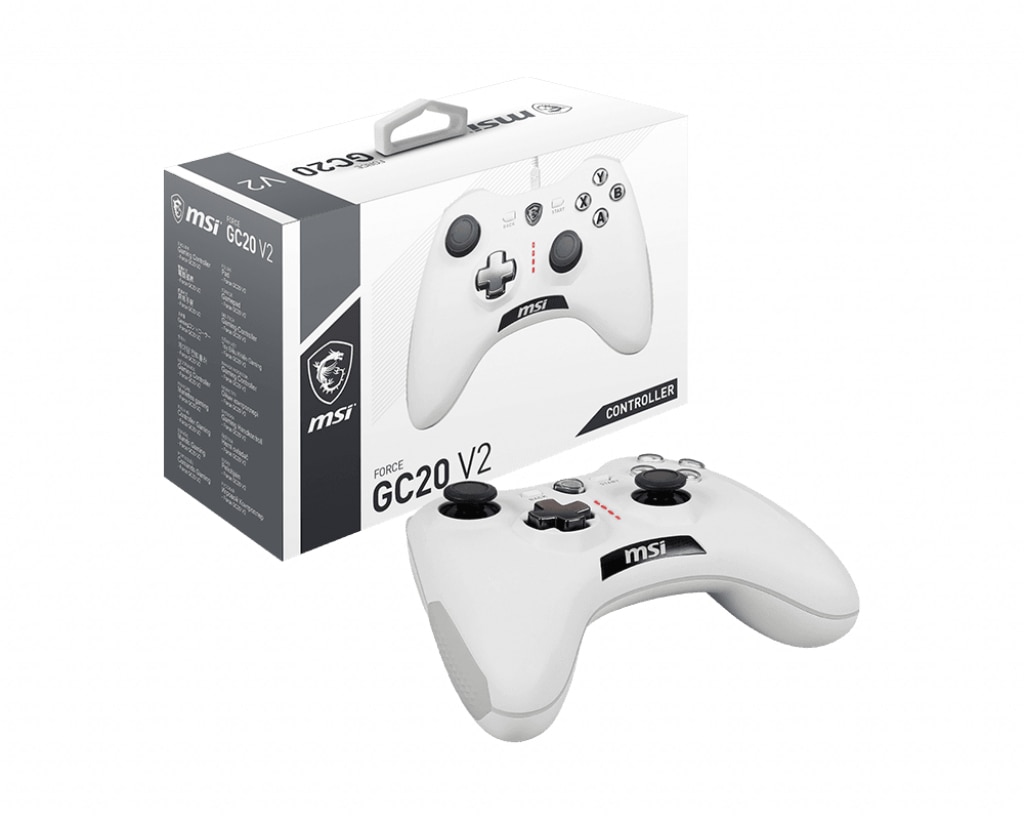 MSI Gamepad »Force GC20 V2 White Gamecontroller USB«