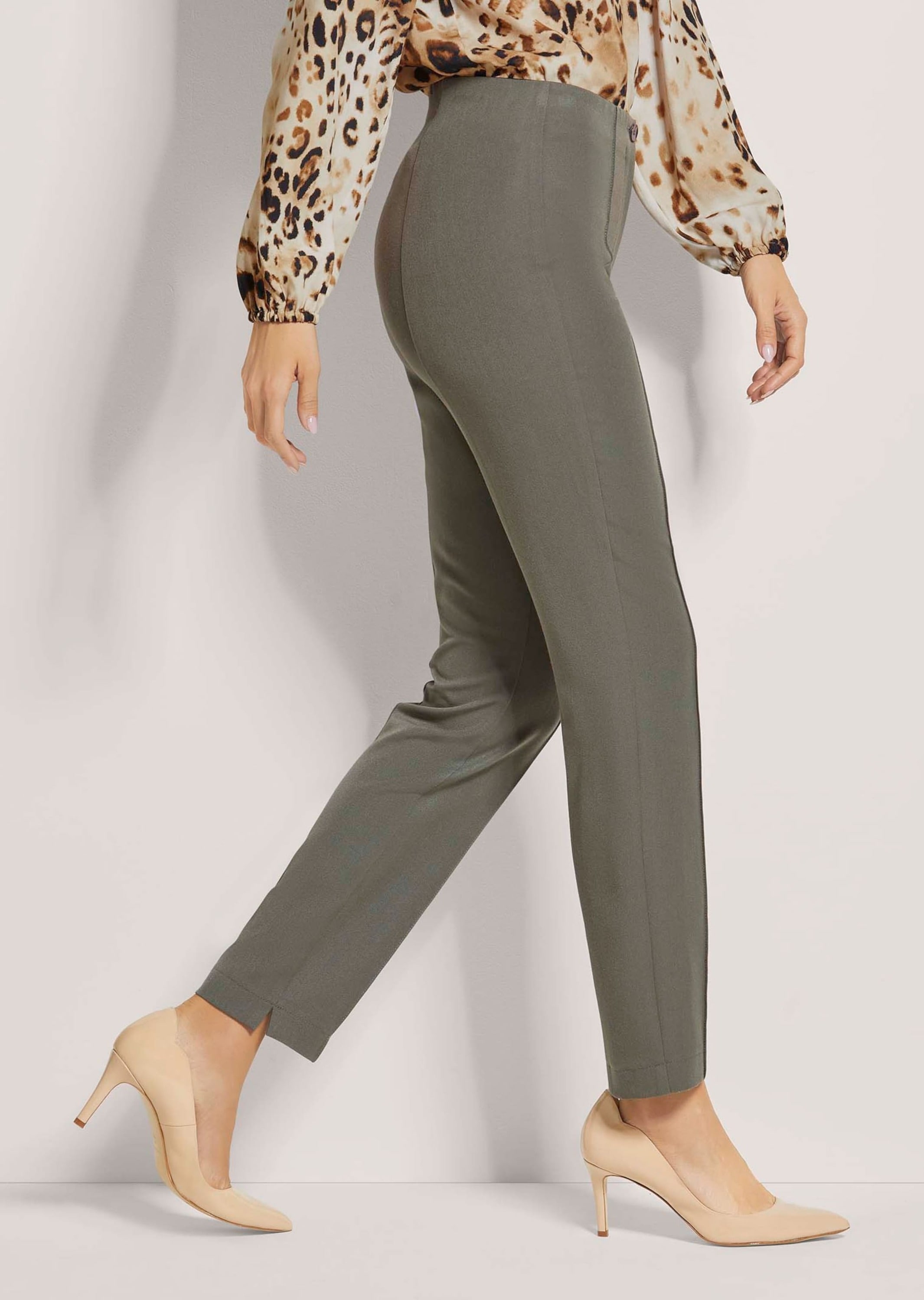 MADELEINE Stoffhose »Schlupfhose Slim Fit Stretchhose mit Biesen«