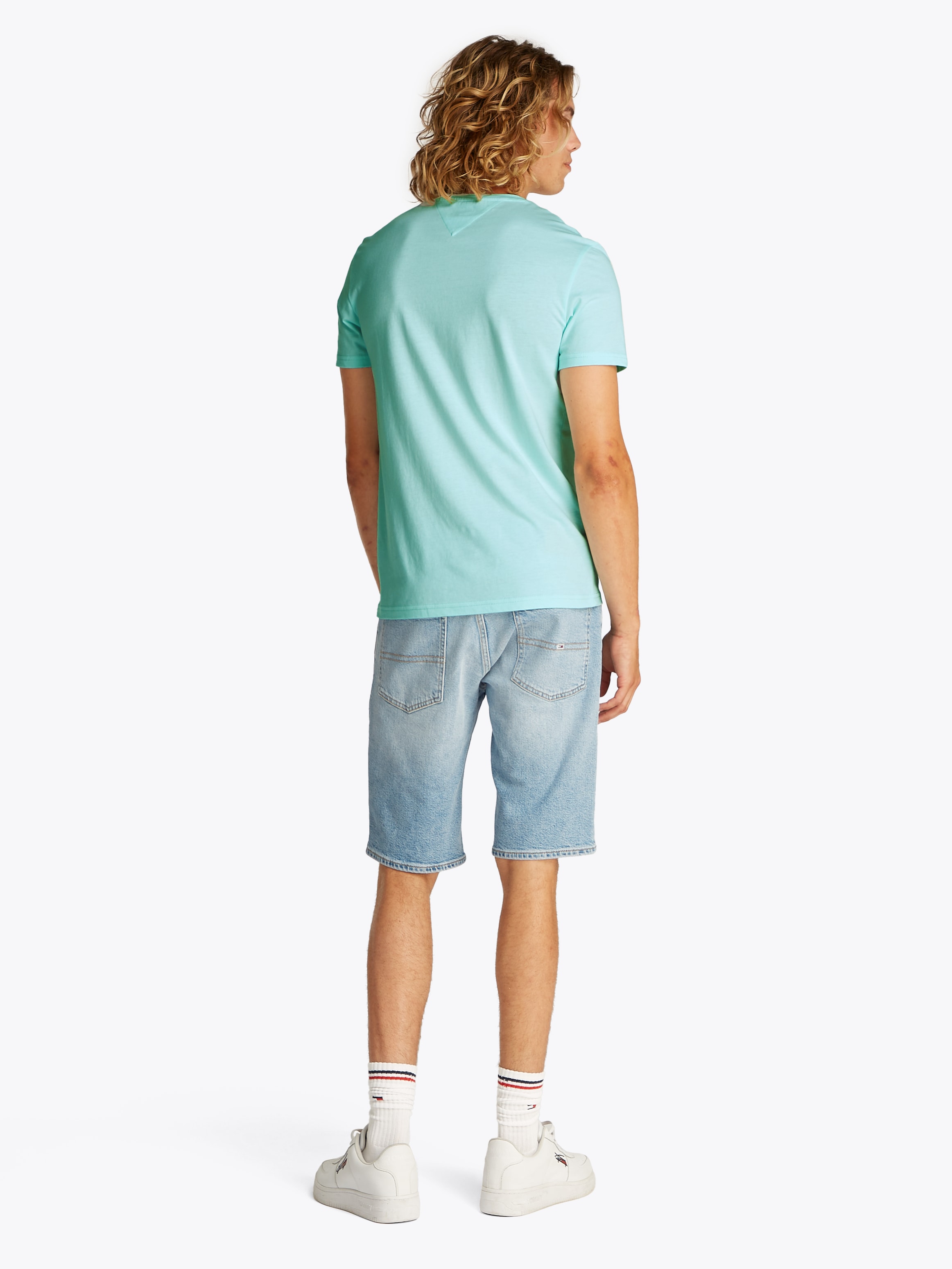 Tommy Jeans T-Shirt »TJM XSLIM JASPE HTR TEE EXT«, Mit Rundhalsausschnitt