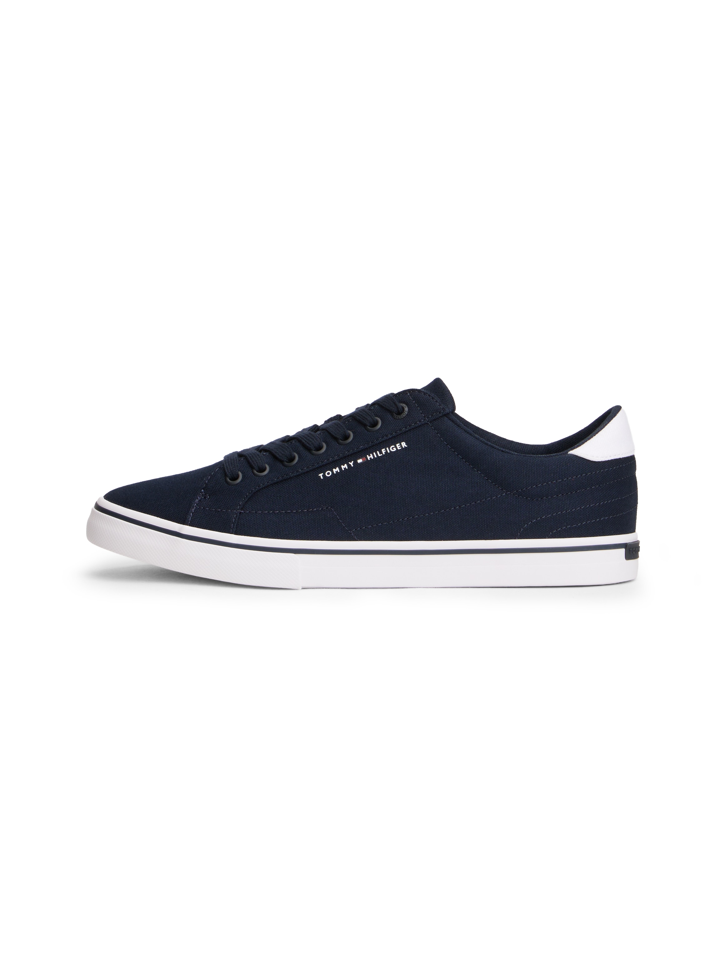 Tommy Hilfiger Sneaker »VULC CORE LONG LACE«  Freizeitschuh, Halbschuh, Schnürschuh mit Kontrastbesatz an der Ferse
