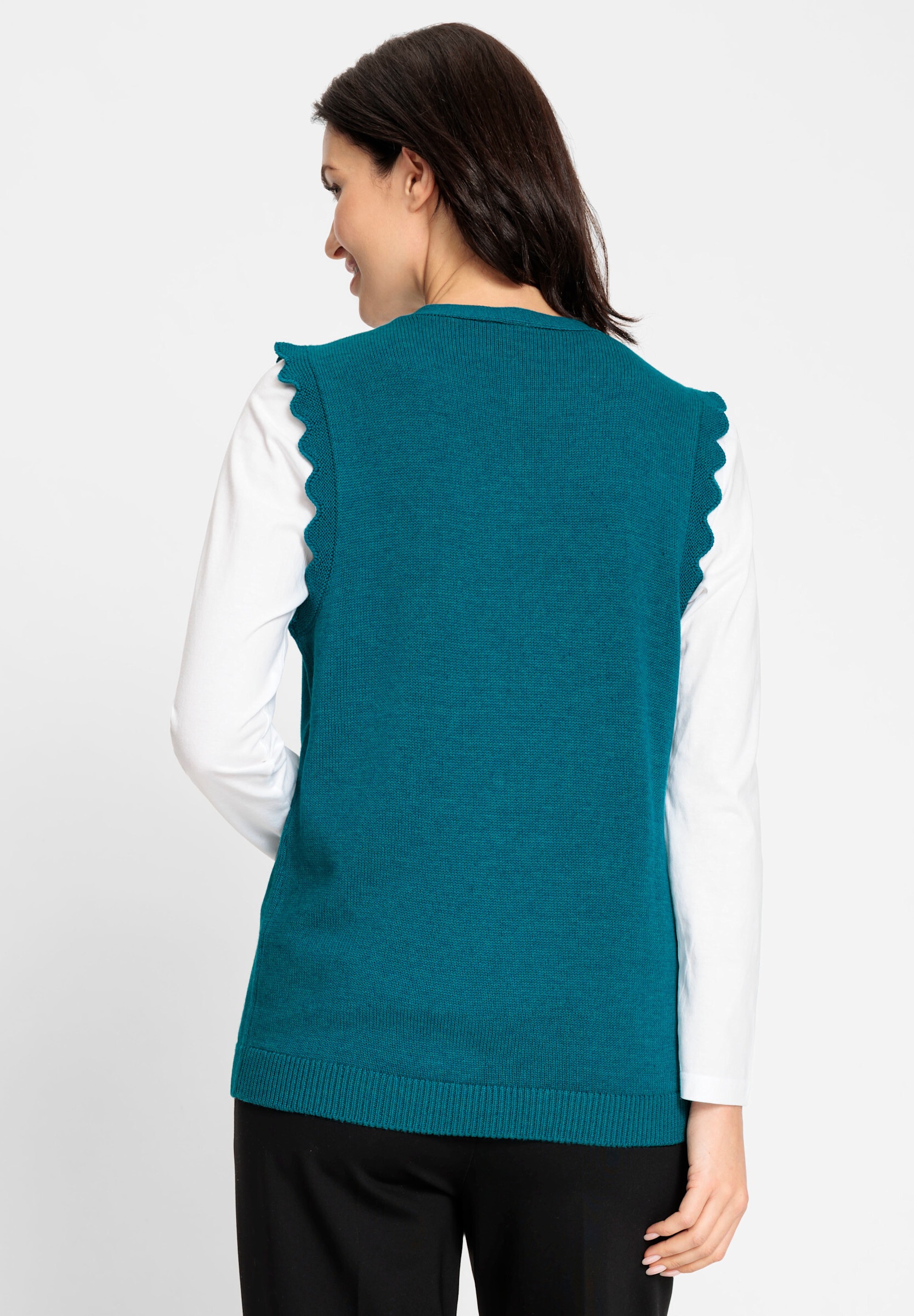 Witt Strickweste »Strickweste Strickweste mit stricküberzogenen Knöpfen«
