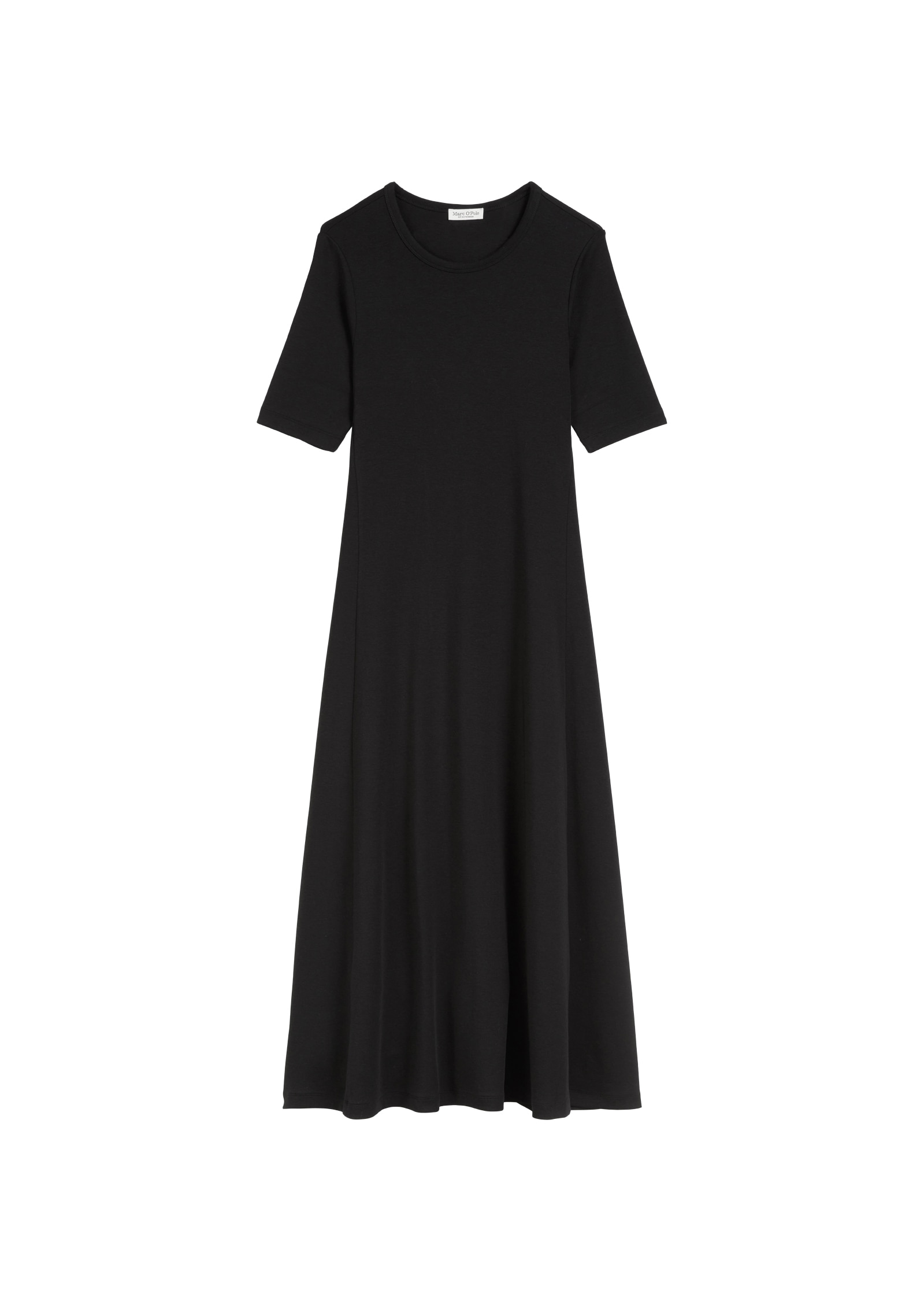 Marc O'Polo Maxikleid, in feiner Ripp-Qualität, schlicht, zeitlos, Rock in A-Linie