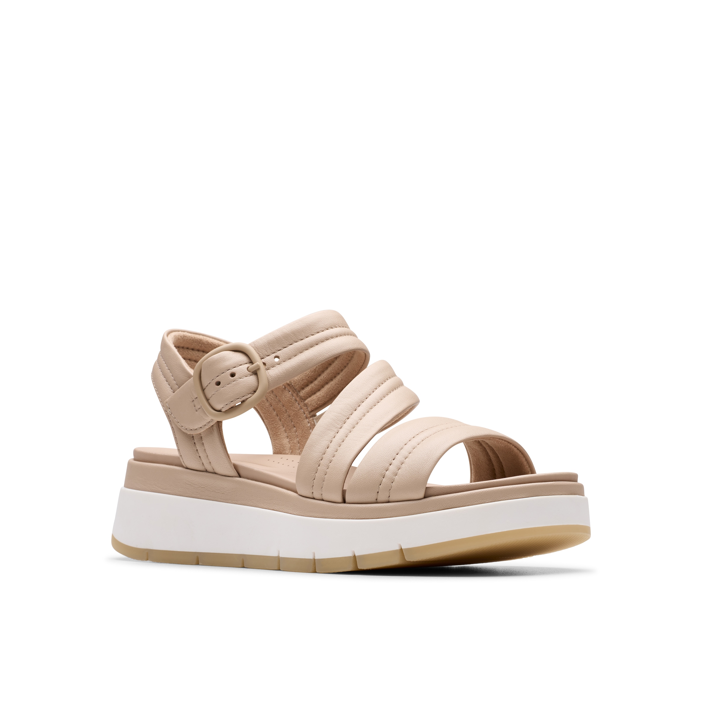 Clarks Sandale »Tuscan Strap«, Sandalette, Flats, Sommerschuh mit Plateausohle