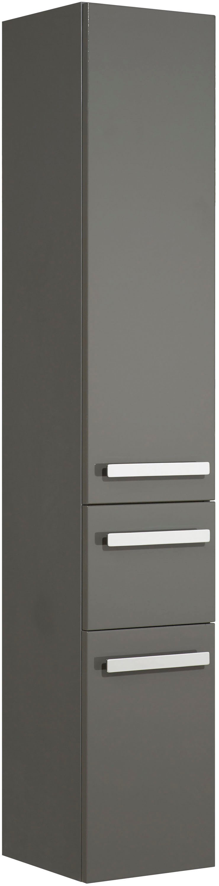 Saphir Badmöbel-Set »Serie 4005, vormontiert, Glaswaschbecken, Spiegelschrank«, (Set, 6 St.), Badezimmer-Set mit Unterschrank, Hängeschrank, Hochschrank, Türdämpfer