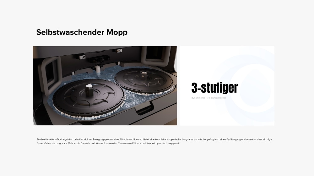 Roborock Saugroboter »Roborock Qrevo 5AE mit Wischfunktion, autom. Moppanhebung,« leistungsstarke 12.000 Pa Saugleistung, LDS-Navigationssystem,