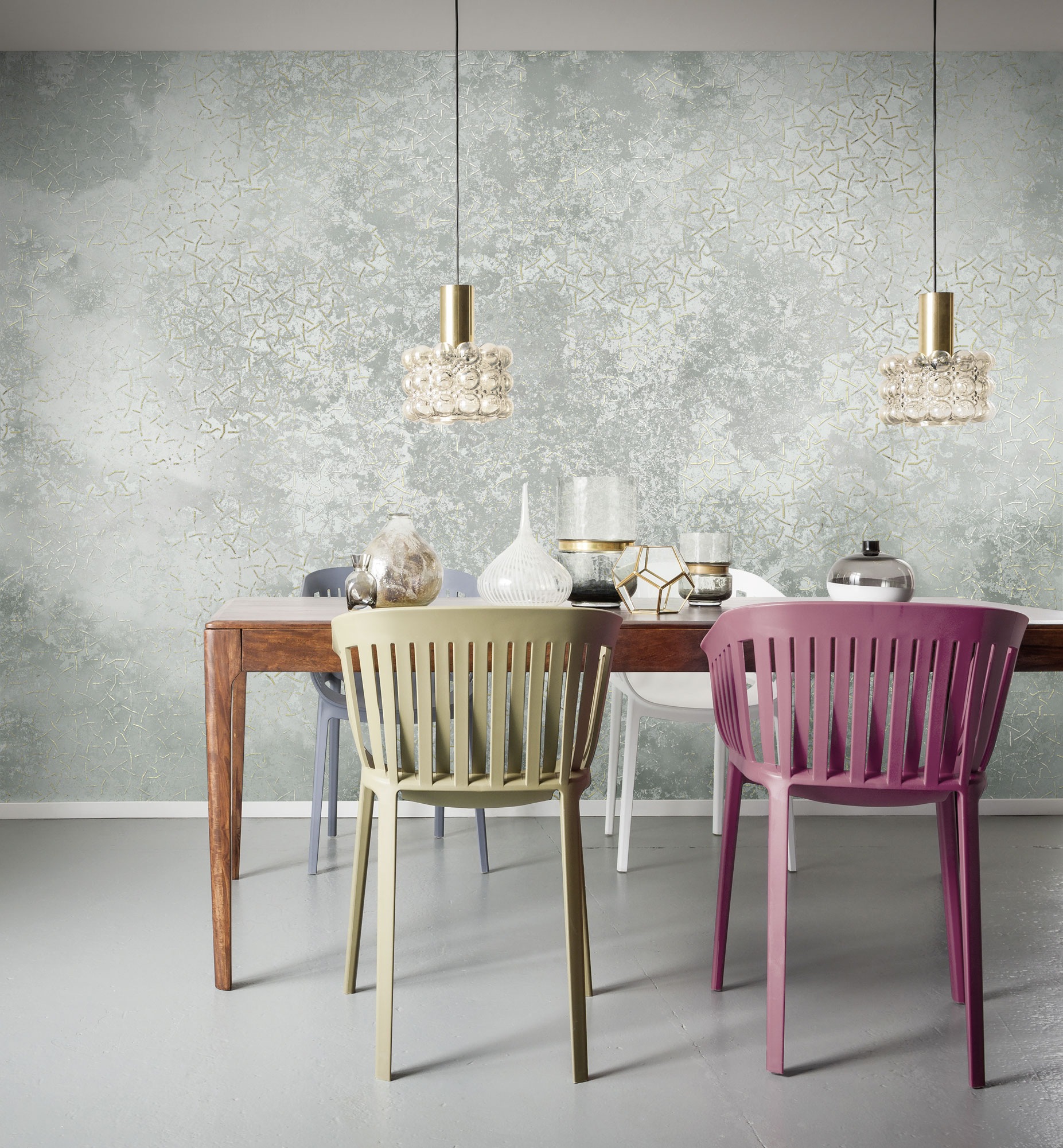 Komar Fototapete »Digitaldruck Vlies - Obfuscated Ornament - Größe 400 x 250 cm«, bedruckt-floral-geblümt-gemustert-tropisch, Wohnzimmer, Schlafzimmer