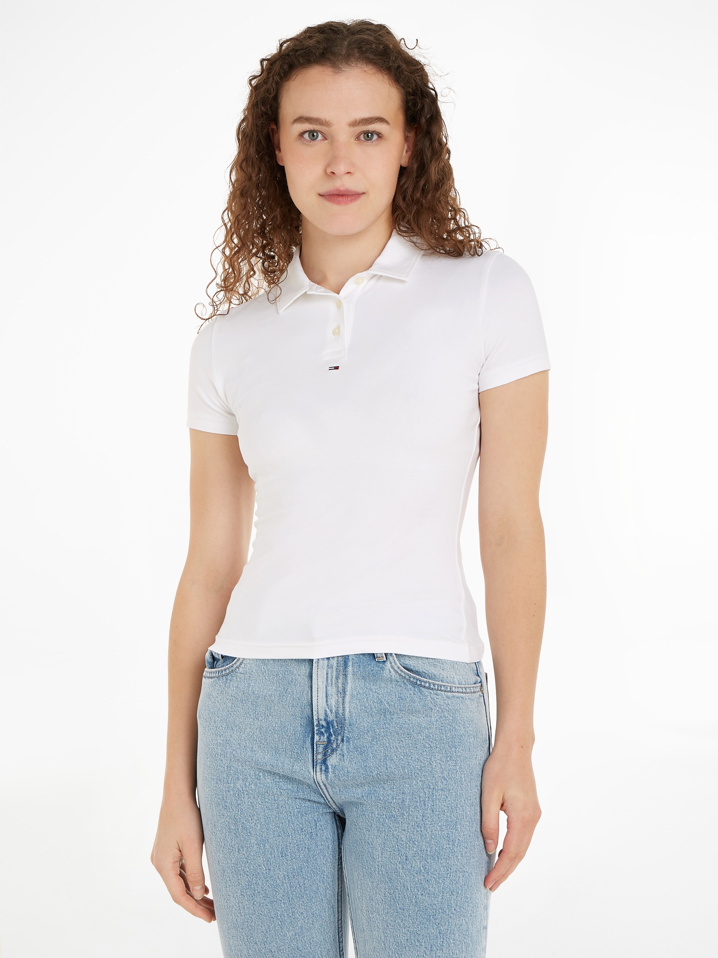 Tommy Jeans Poloshirt »TJW BBY ESSENTIAL SS POLO«, mit dezentem  Kontrastband am Krageninneren kaufen online bei OTTO