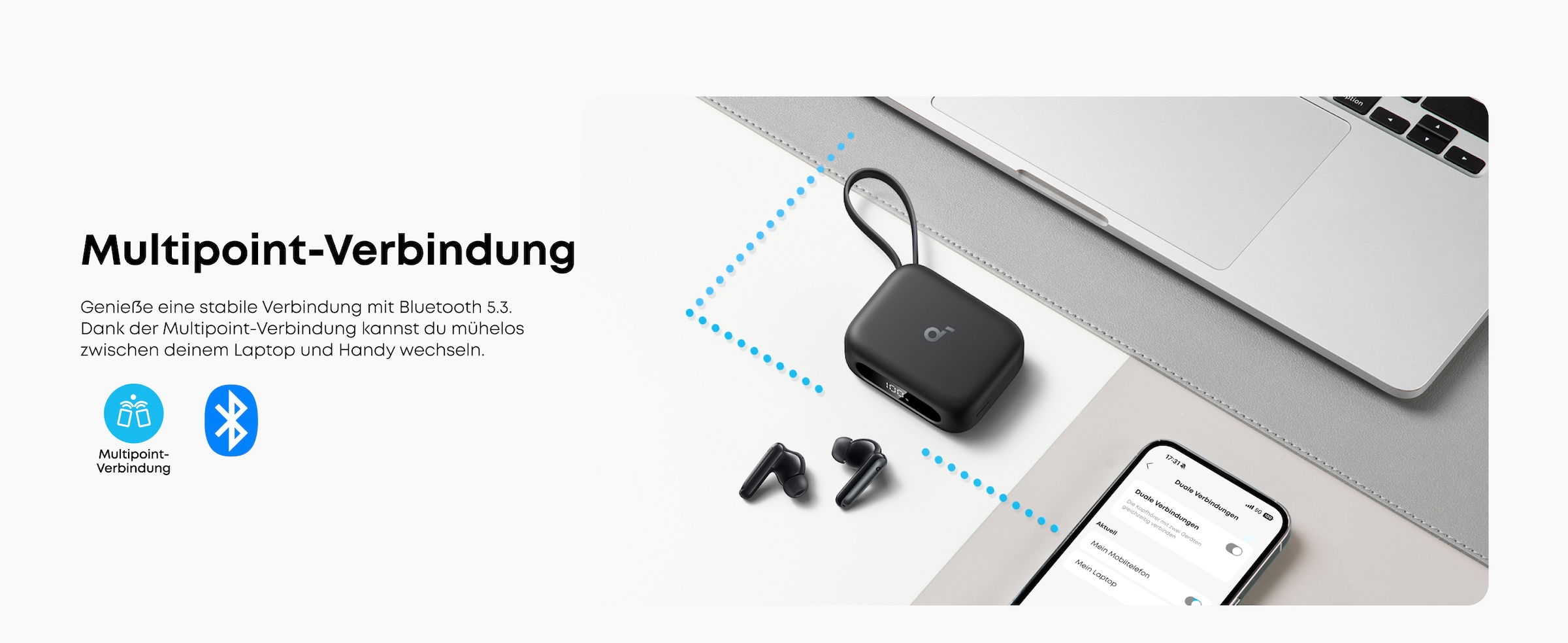 Anker wireless In-Ear-Kopfhörer »soundcore P41i« Bluetooth Active Noise Cancelling (ANC)
