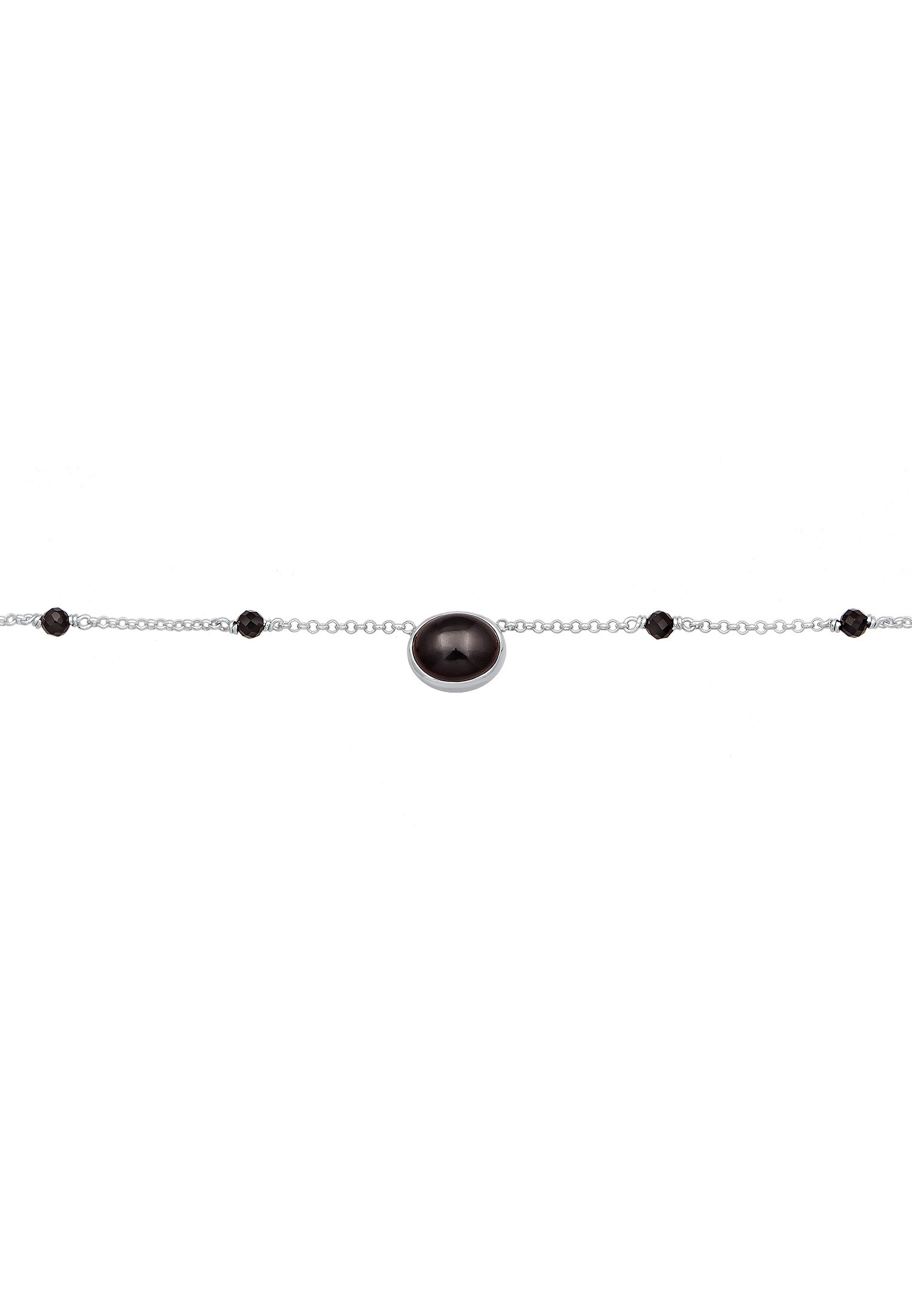 Elli Premium Choker »Halskette Onyx Edelstein Perlen Choker 925 Silber«