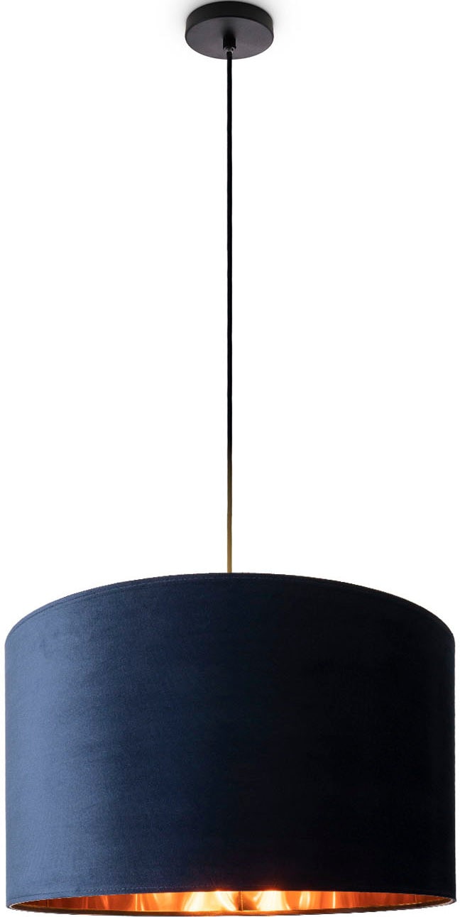 Paco Home Pendelleuchte »Hugo uni Color«, Wohnzimmer Lampenschirm aus  Velour Unifarben Deko E27 Kabel 1,5m bestellen bei OTTO