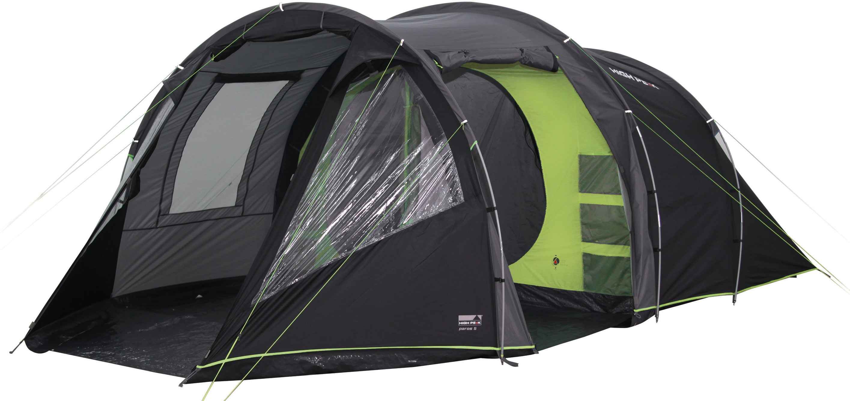 High Peak Tunnelzelt »Paros 5« 5 Personen Set in grün, Größe B/H/L: 310 cm x 200 cm x 480 cm