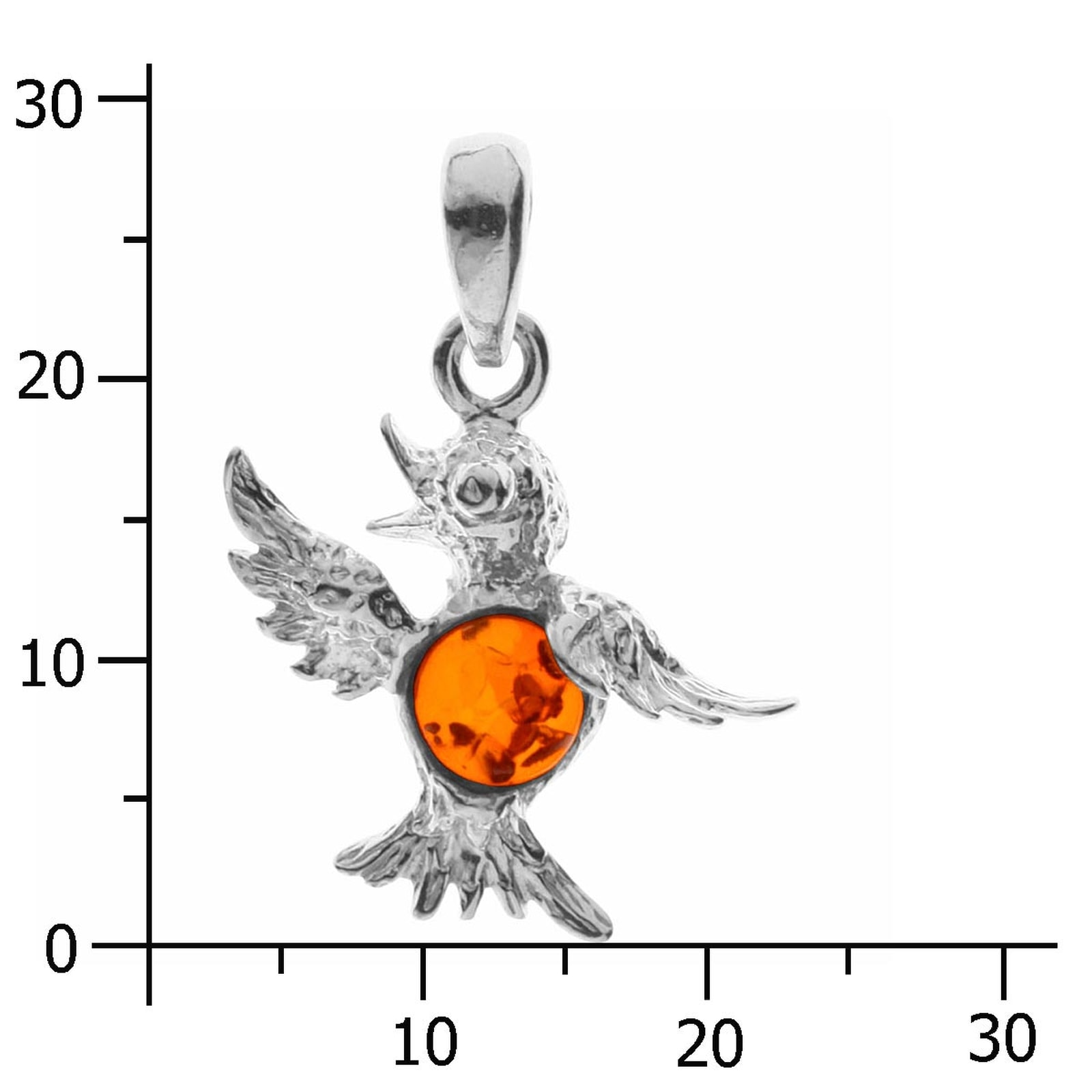 OSTSEE-SCHMUCK Kettenanhänger »- Kolibri - Silber 925/000 - Bernstein«