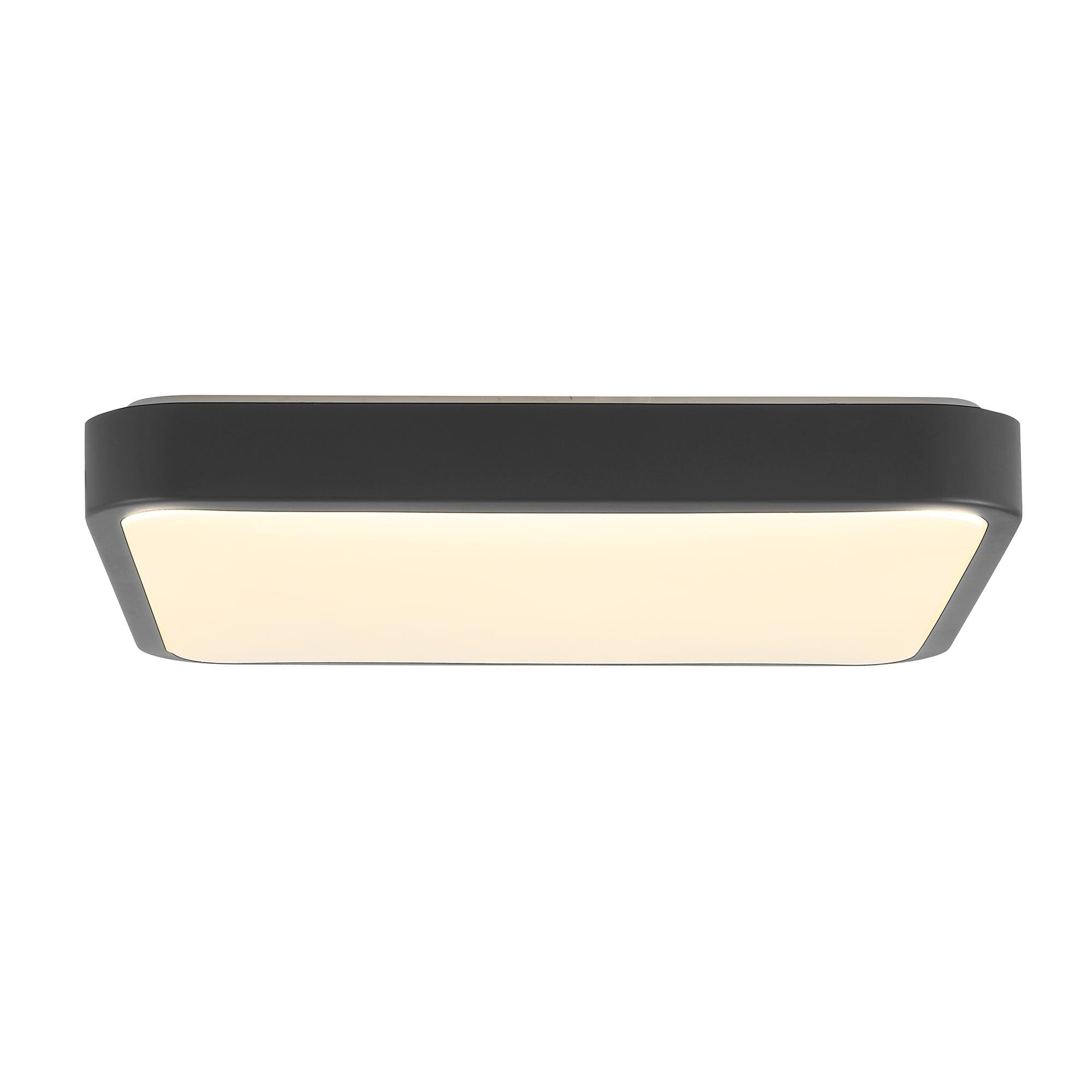 Brilliant Leuchten Slimline LED Wand- und Deckenleuchte 38x38cm weiß/dunkelgrau