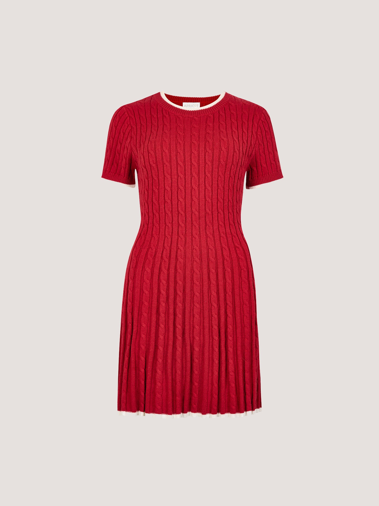 Apricot Minikleid »Minikleid« mit Zopfmuster