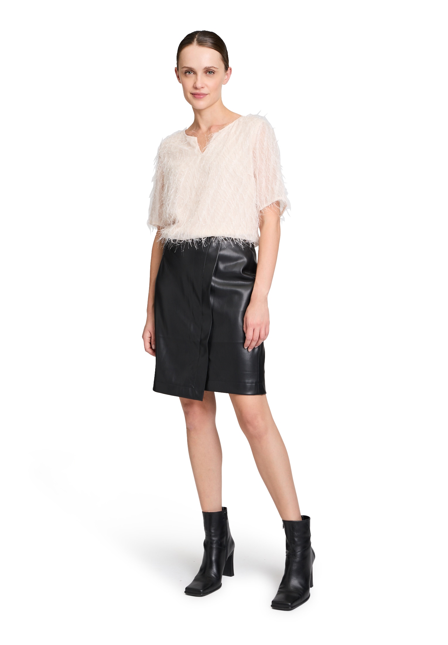 Betty&Co Schlupfbluse »Schlupfbluse kurzarm«