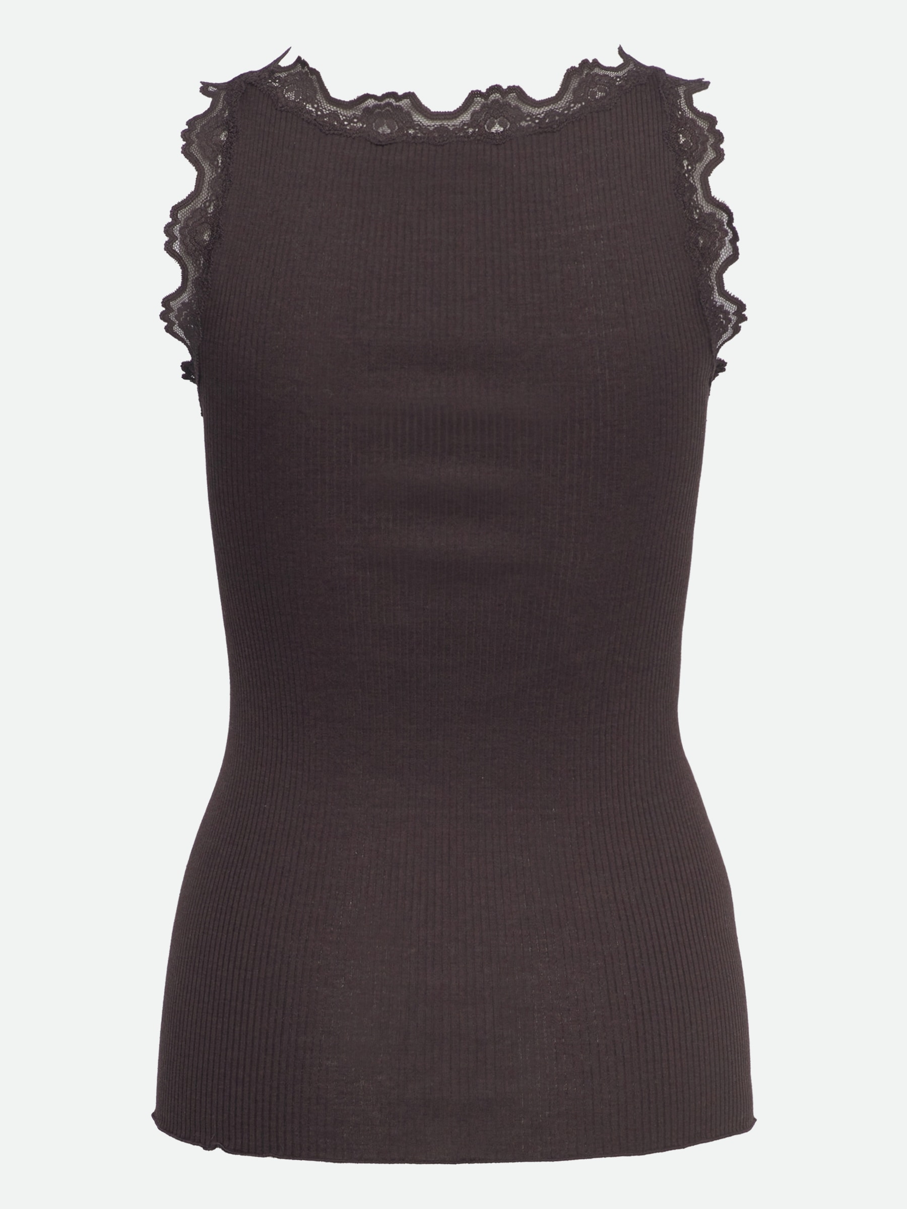 rosemunde Tanktop »Babette Silk Top«, wunderschöner Vintage-Spitzenbesatz an Ausschnitt und Trägern