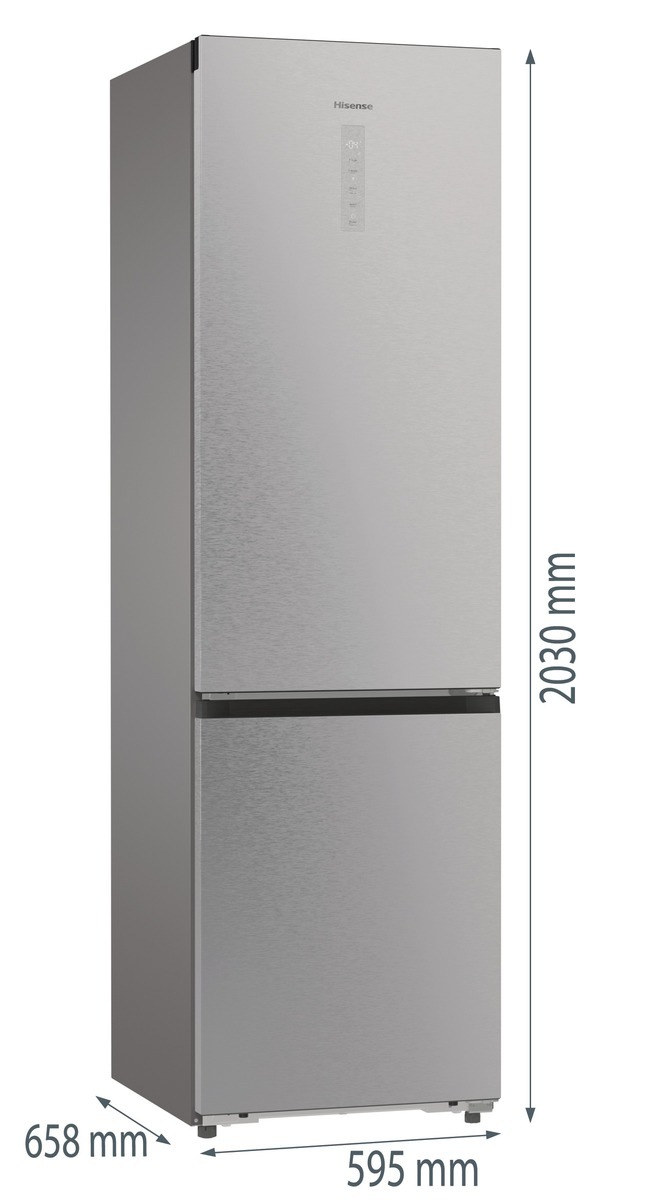 Hisense Kühl-/Gefrierkombination »RB5P410SACA« 203 cm hoch 59,5 cm breit BigVolumen Modell mit insgesamt 413 Liter