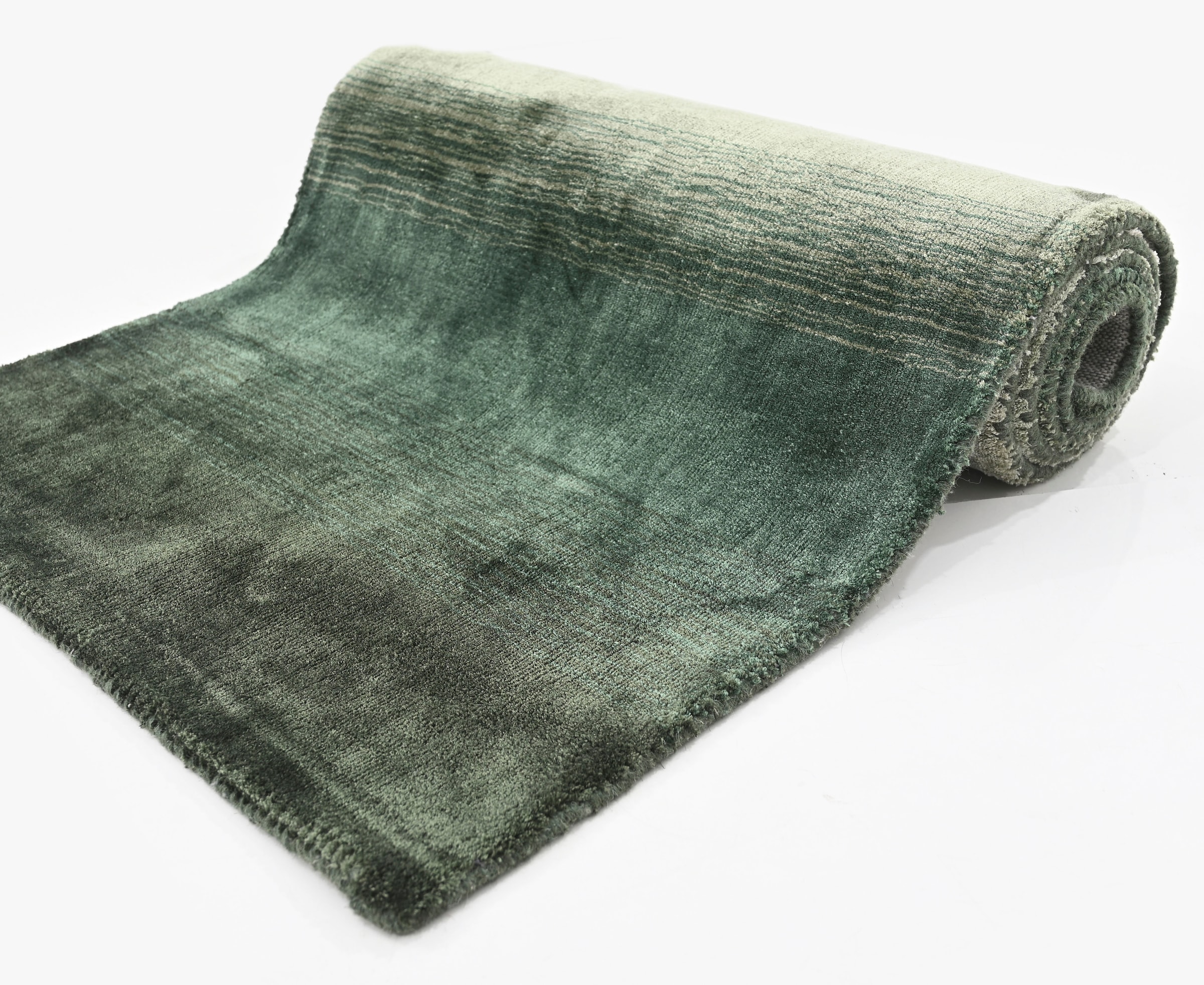 Home affaire Läufer »Katalin, handgewebt, Teppiche aus 100% Viskose, farblich changierend«, rechteckig, 12 mm Höhe, Kurzflor, Seiden-Optik, mehrfarbig, Läufer, Brücke, Flur, Esszimmer