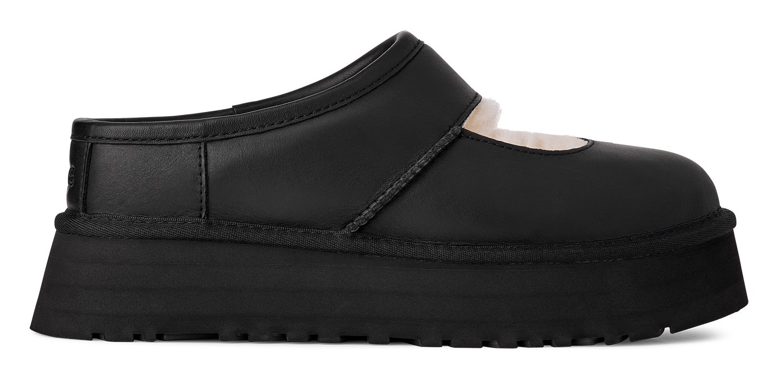 UGG Clog »BEA MARY JANE LTHR«, Mary Jane, Spangenschuh, Plateauschuh mit weichem Fußbett