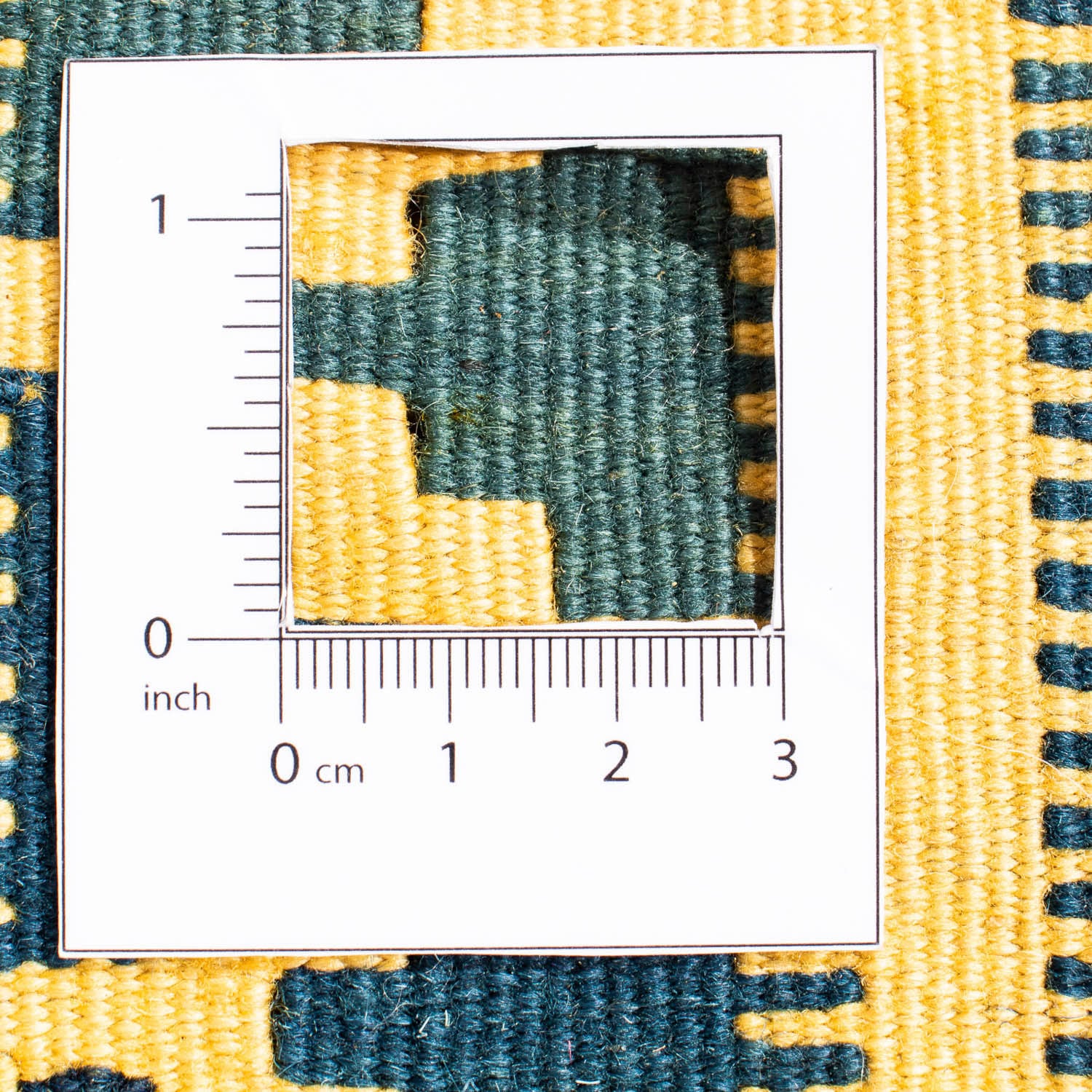 morgenland Wollteppich »Kelim - Oriental quadratisch - 102 x 95 cm - gelb«, quadratisch, Wohnzimmer, Einzelstück