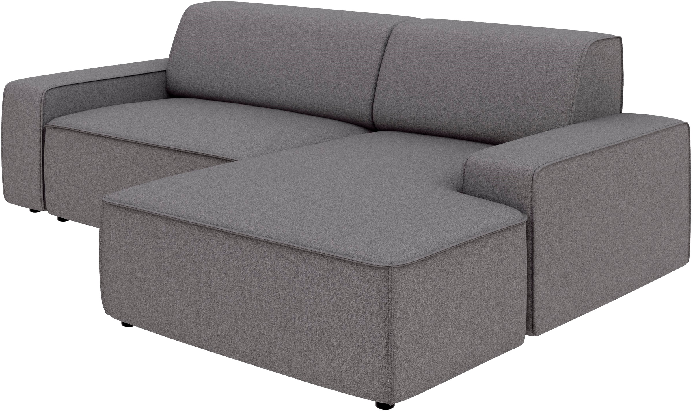 TRENDMANUFAKTUR Ecksofa »Graz, wahlweise mit Sitzvorschub und Bettkasten, L-Form, Breite 246 cm« in Cord-, haustierfreundlichem LEO Struktur- oder LUMOS-3D-Bezug