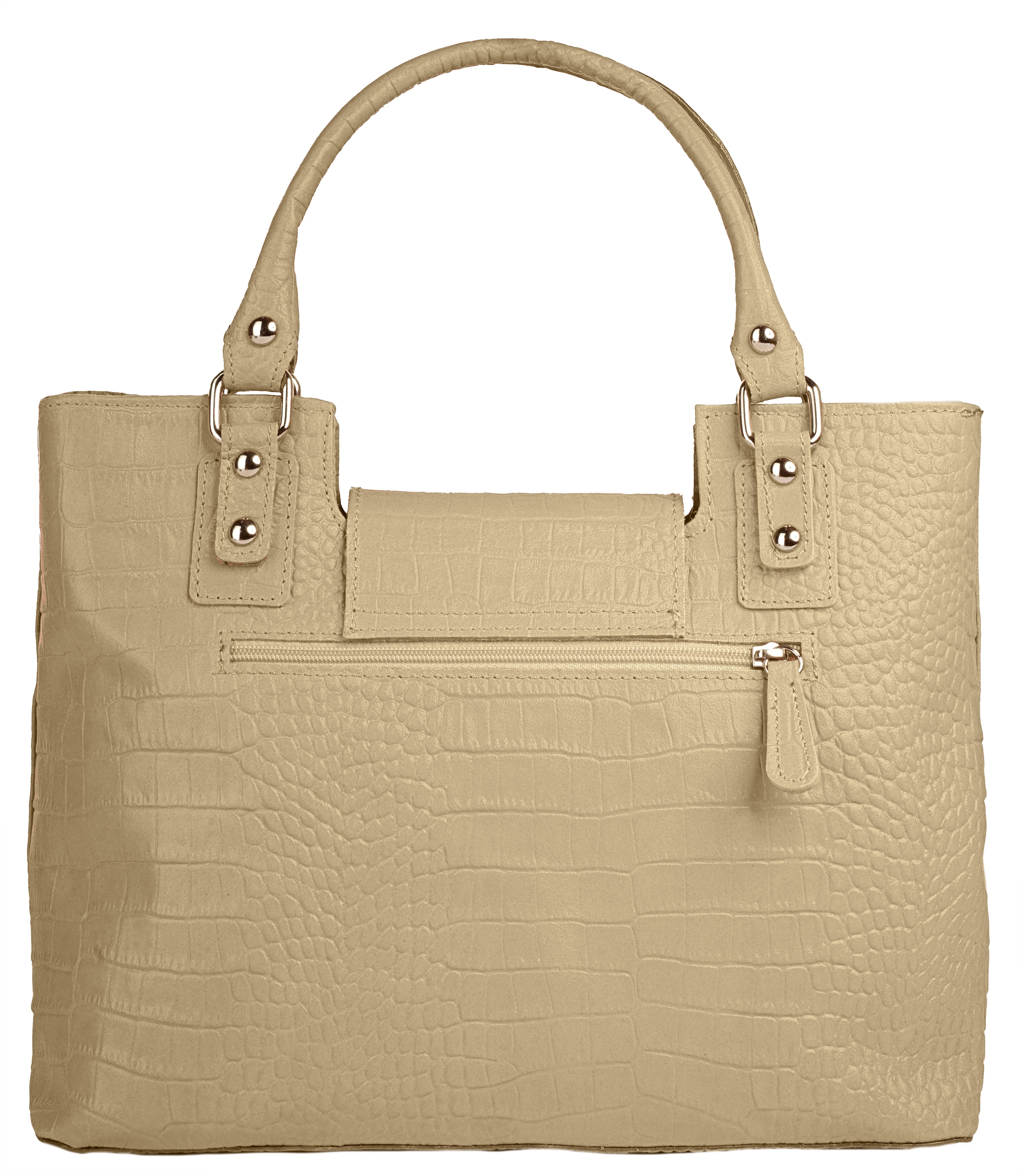 Cluty Henkeltasche, echt Leder, Made in Italy