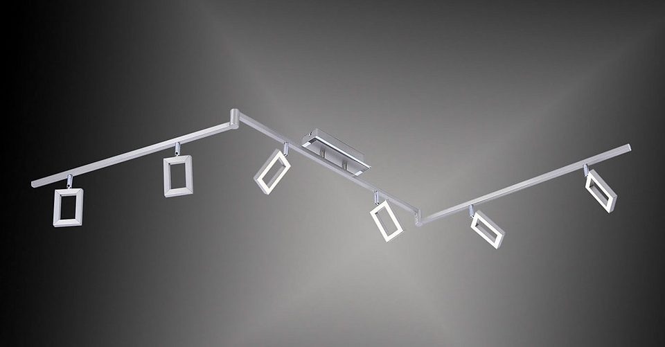Paul Neuhaus Deckenleuchte »INIGO«, 6 flammig, Leuchtmittel LED-Board | LED fest integriert, festverbaute Leuchtmitteln, warmweiß, schwenkbare Spotköpfe / Arme